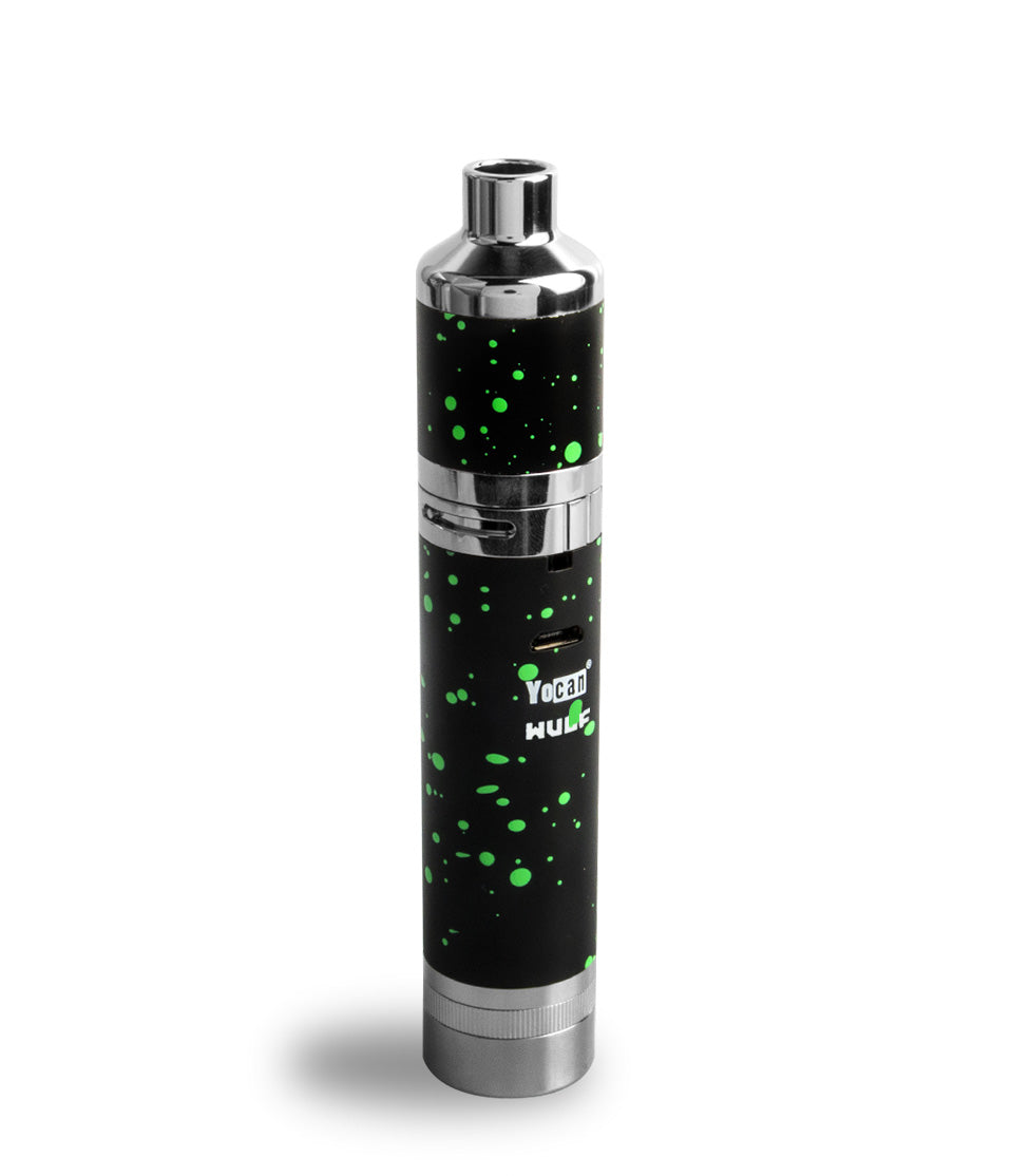 Youcan x Wulf Vape Pen | Evolve Plus XL Rechargeable Vaporizer in Various Colors | 1400mAh Vape Pen Yocan Black - Green Spatter
