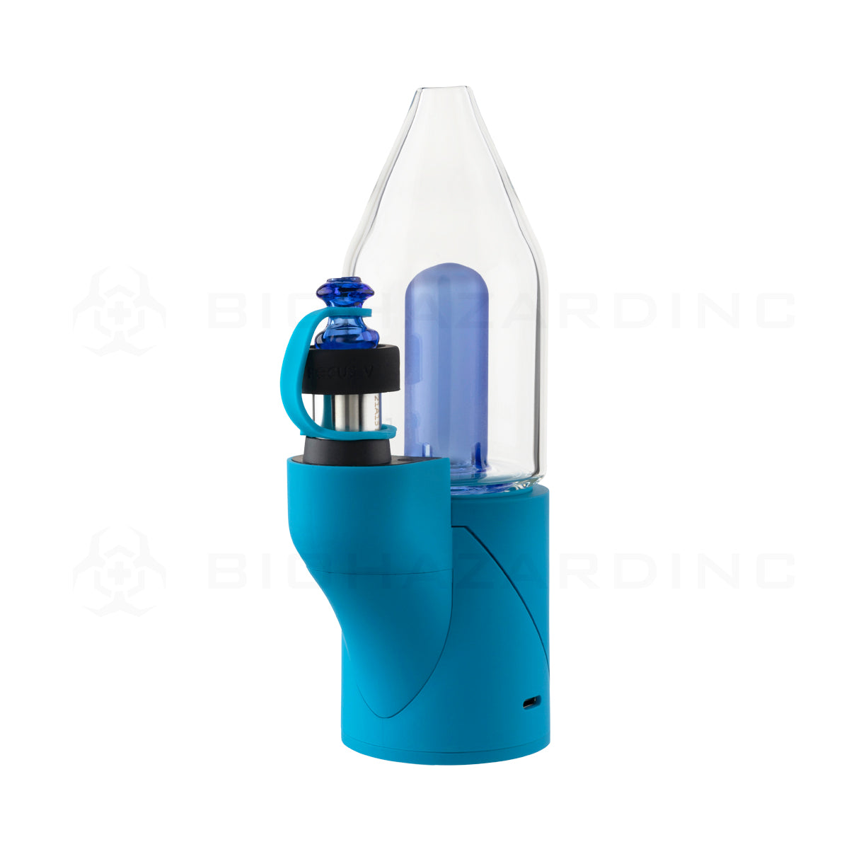 Focus V | CARTA Portable E-Rig Vaporizer Biohazard Inc Blue  