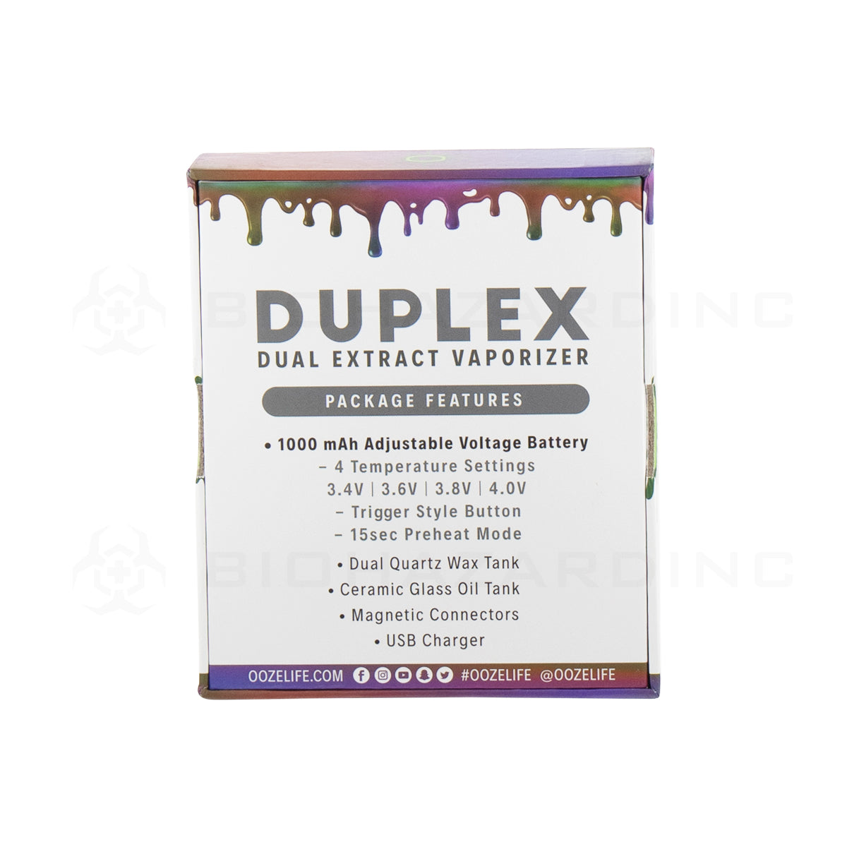 OOZE® | DUPLEX DUAL EXTRACT | RAINBOW Biohazard Inc