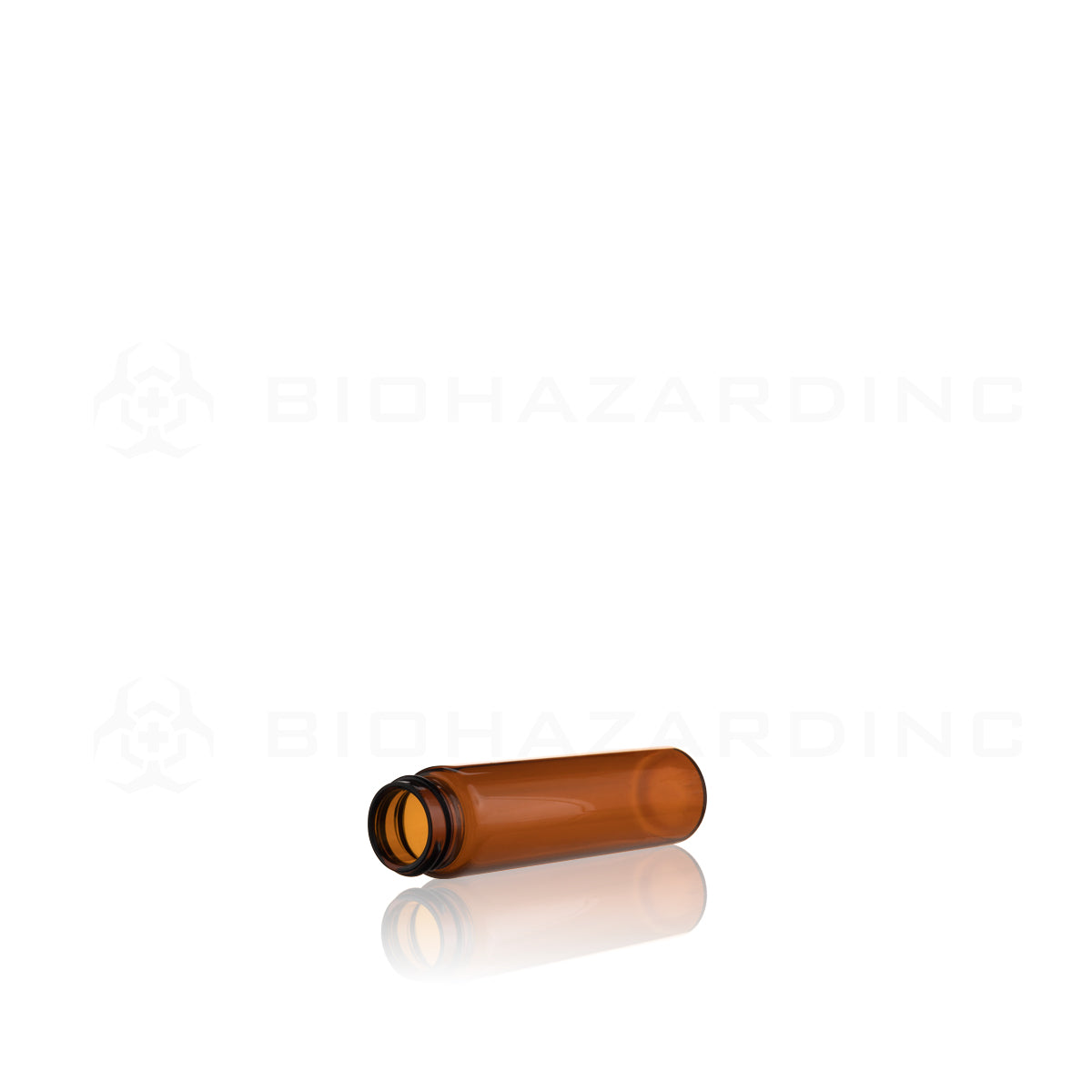 Glass Vial | Amber Glass Pre-Roll Tube | Dropper Caps Included - 8 Dram - 169 Count Glass Vial Biohazard Inc   