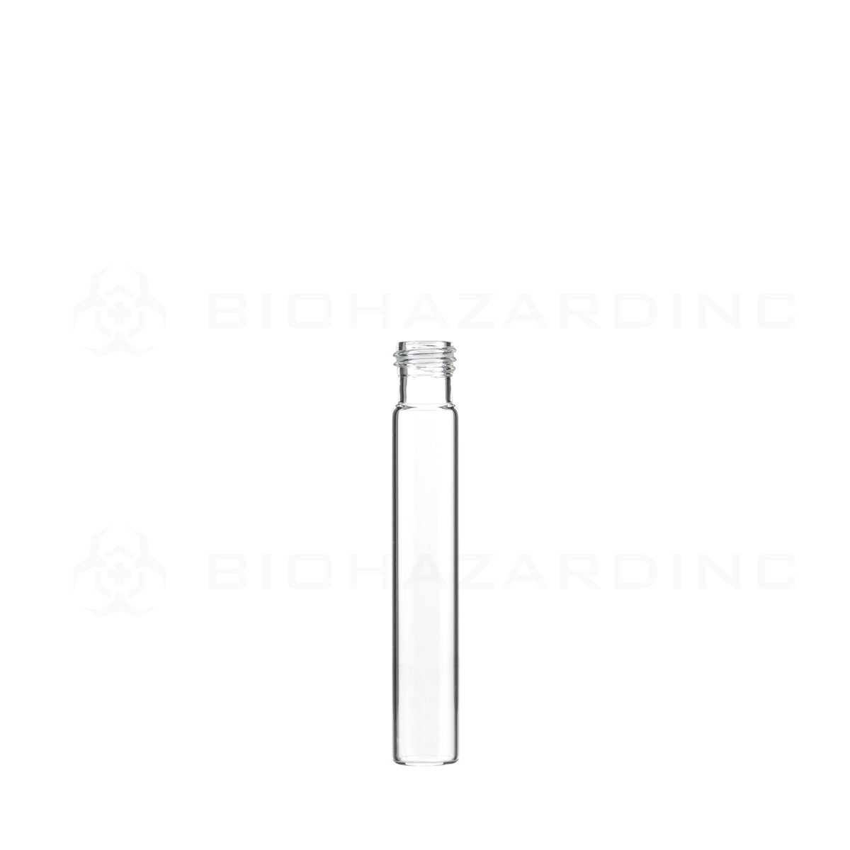 Glass Vial | Clear Glass Pre-Roll Tube | 15mm - 95mm - 420 Count Glass Vial Biohazard Inc   