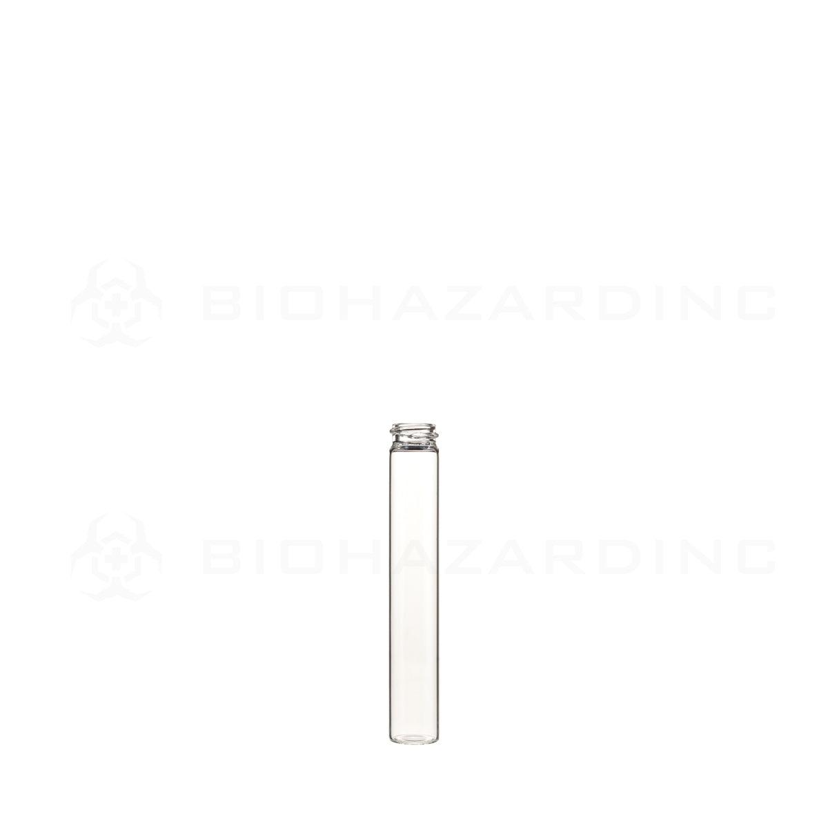 Glass Vial | Clear Glass Pre-Roll Tube | 20mm - 125mm - 240 Count Glass Vial Biohazard Inc   