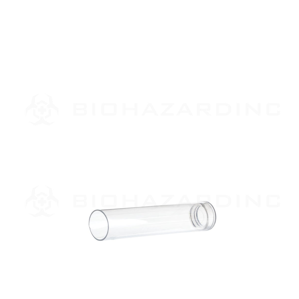 Cartridge Tube | Clear Vape Cartridge Tube w/ White Cap | .5mL - 500 Count Storage Tube Biohazard Inc