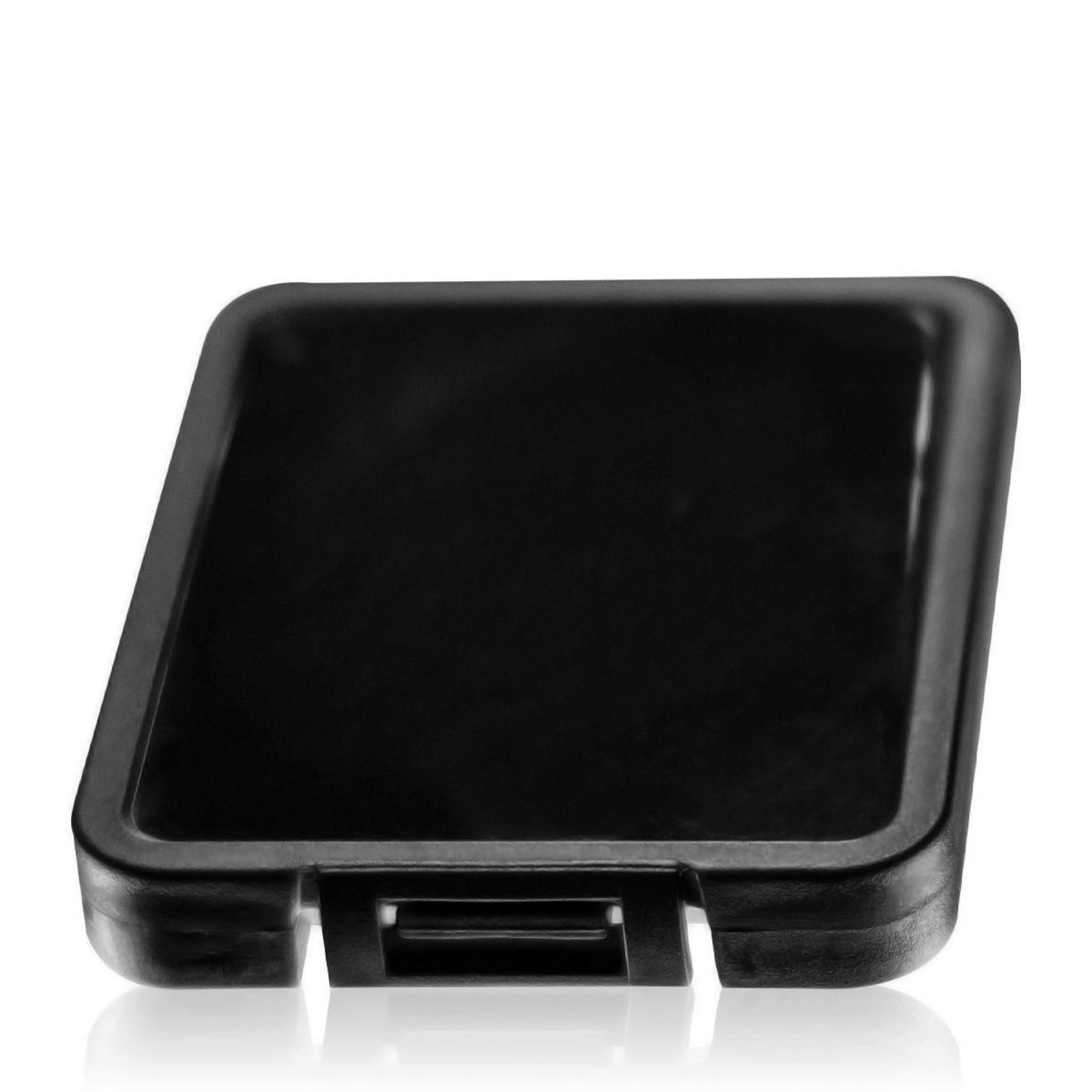 Flat Container | Hinged Lid Slim Shatter Containers | 7.5mm - Black - 200 Count Biohazard Inc