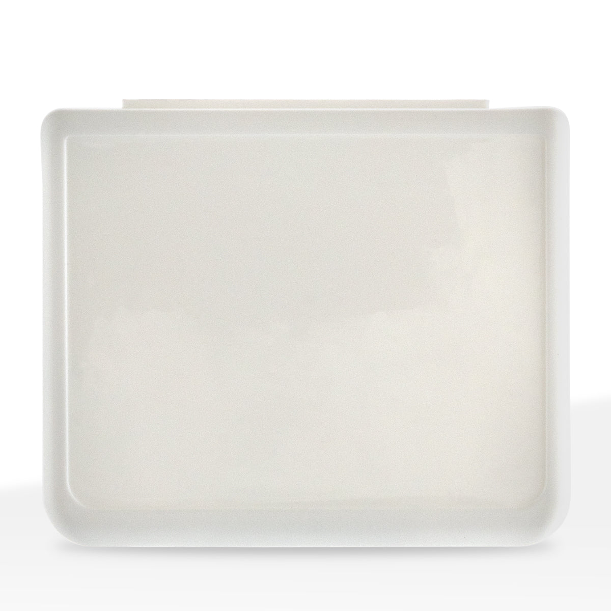 Flat Container | Hinged Lid Slim Shatter Containers | 11mm - White - 60 Count Concentrate Container Biohazard Inc
