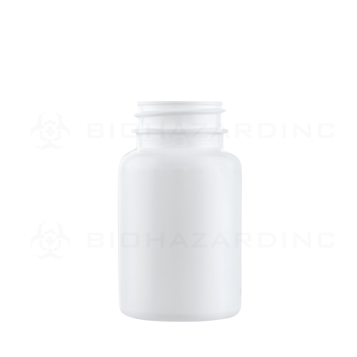 Plastic Pill bottle | 120cc - White - 500 Count Biohazard Inc