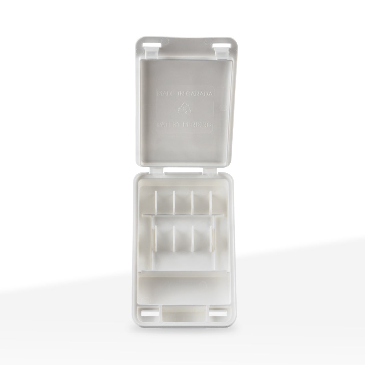 Child Resistant | Plastic Pre-Roll 5 Cone Capacity Case | 84mm - Various Colors - 300 Count Pre-Roll Case Biohazard Inc White