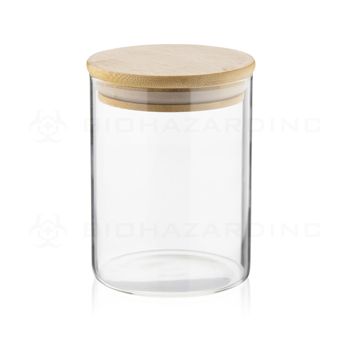 Nug Jar | Glass Jar w/ Wooden Lid | 18oz - 144 Dram - 40 Count Glass Jar Biohazard Inc   