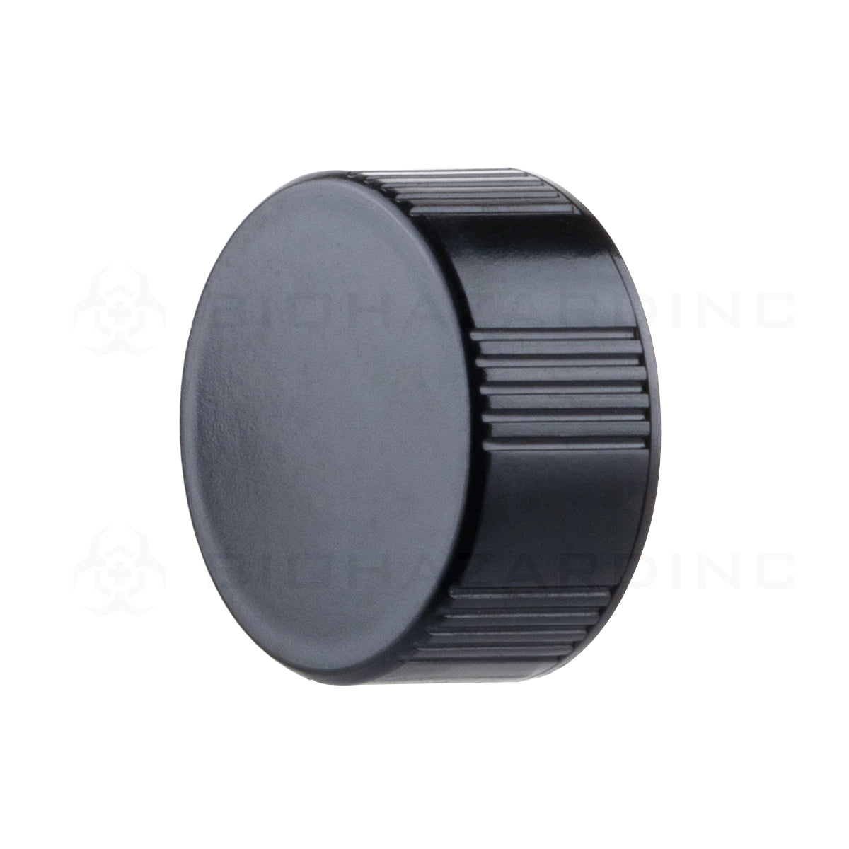 Plastic Urea Cap 22mm | Black - 240 Count Biohazard Inc