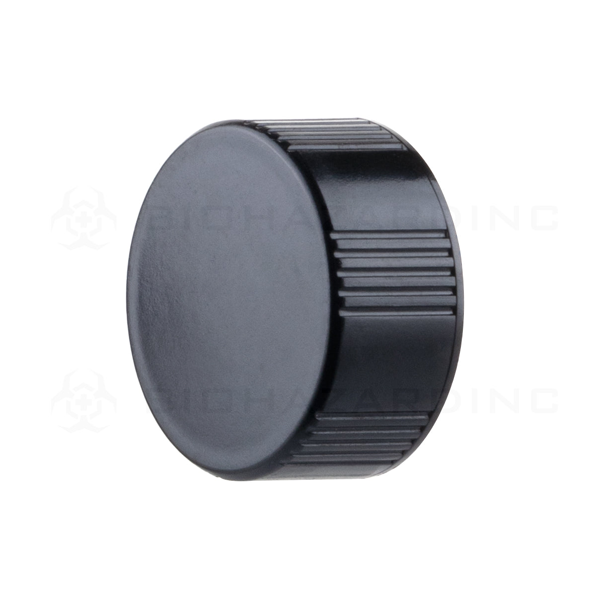 Plastic Urea Cap 22mm | Black - 240 Count  Biohazard Inc   