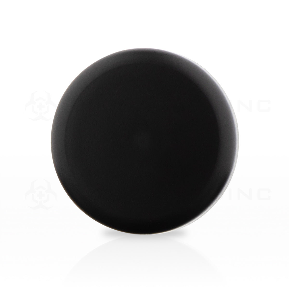 Child Resistant | Dome Push Down & Turn Plastic Caps w/ Liner | 65mm - Matte Black - 120 Count Child Resistant Cap Biohazard Inc