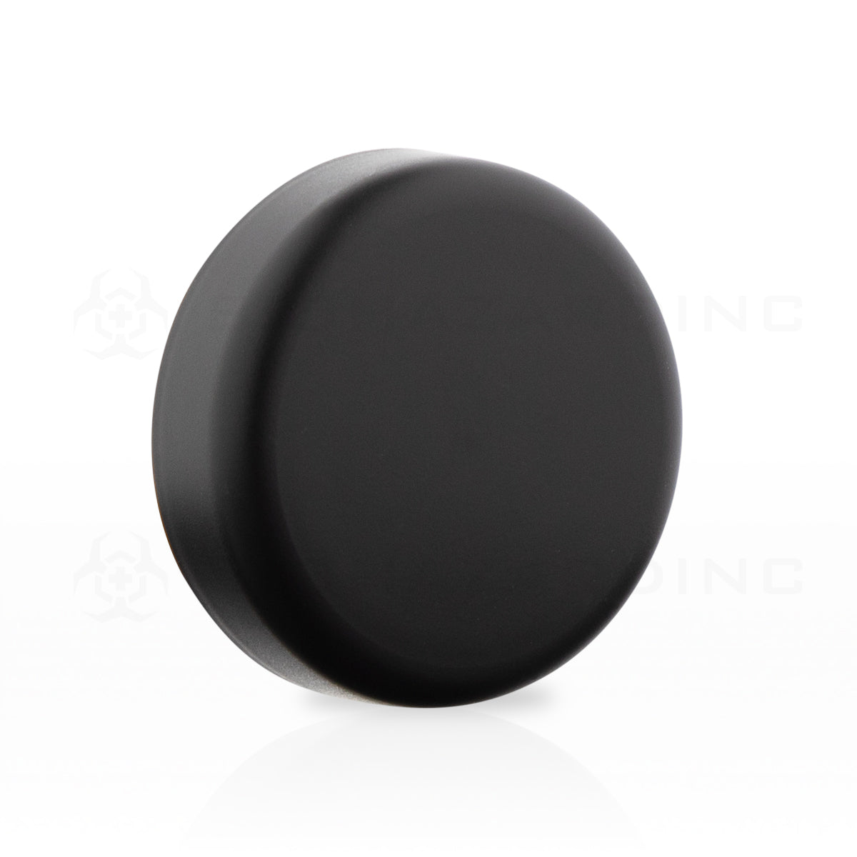 Child Resistant | Dome Push Down & Turn Plastic Caps w/ Liner | 65mm - Matte Black  - 120 Count Child Resistant Cap Biohazard Inc