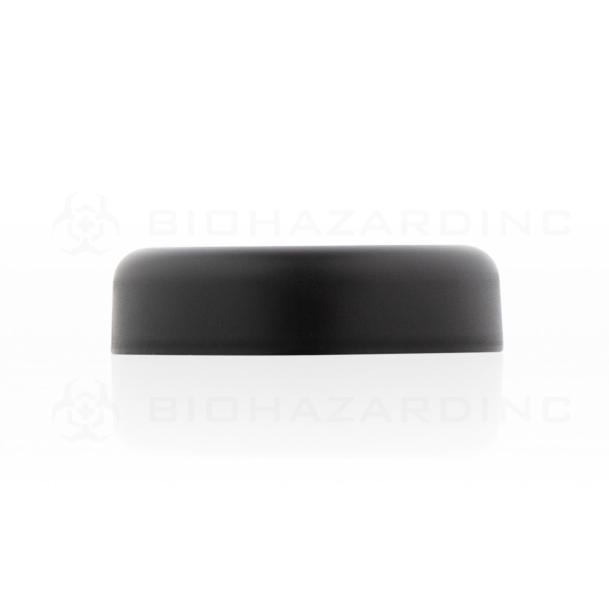 Child Resistant | Dome Push Down & Turn Plastic Caps w/ Liner | 65mm - Matte Black - 120 Count Child Resistant Cap Biohazard Inc