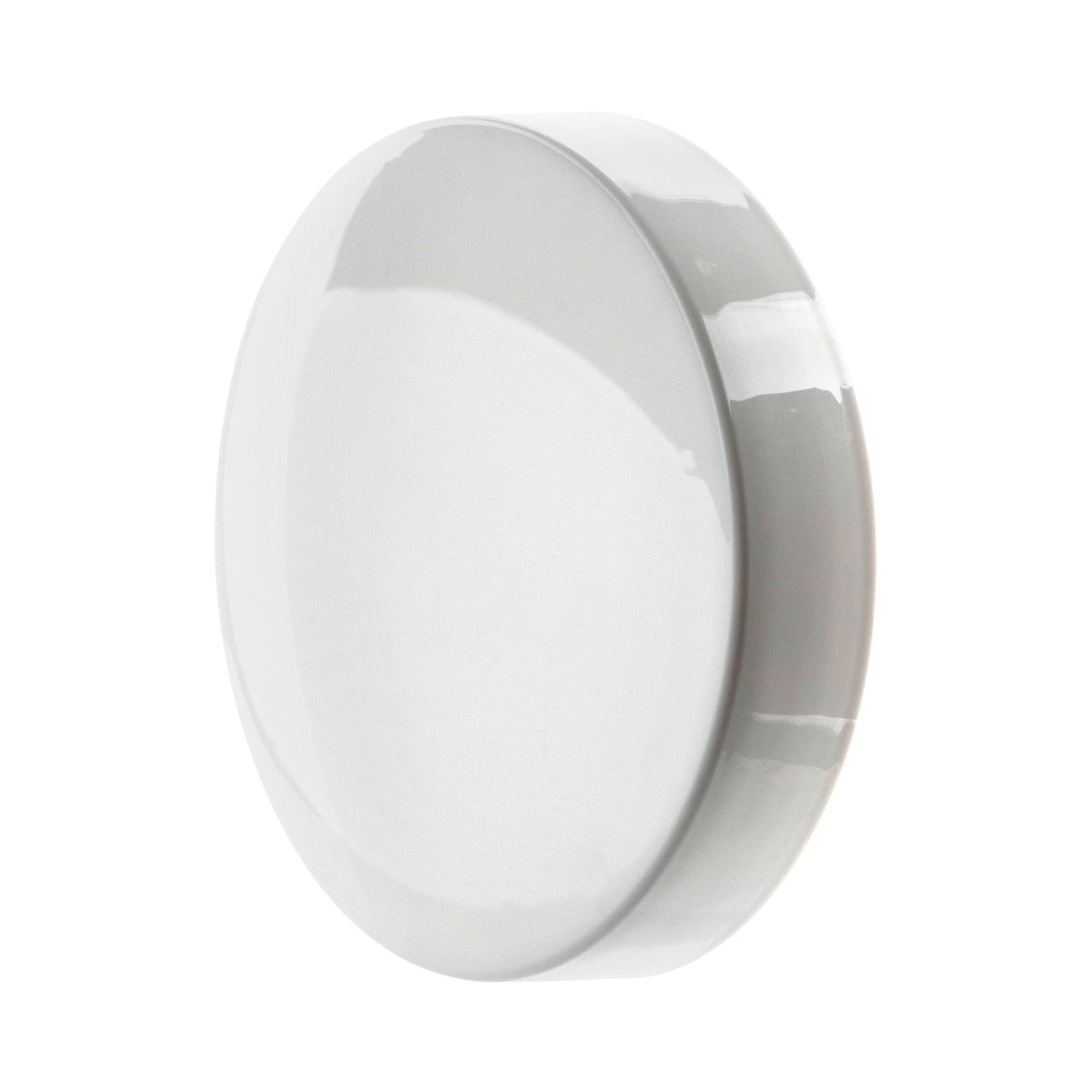 Plastic Cap | Smooth Plastic Cap | 89mm - Gloss White Cap Biohazard Inc