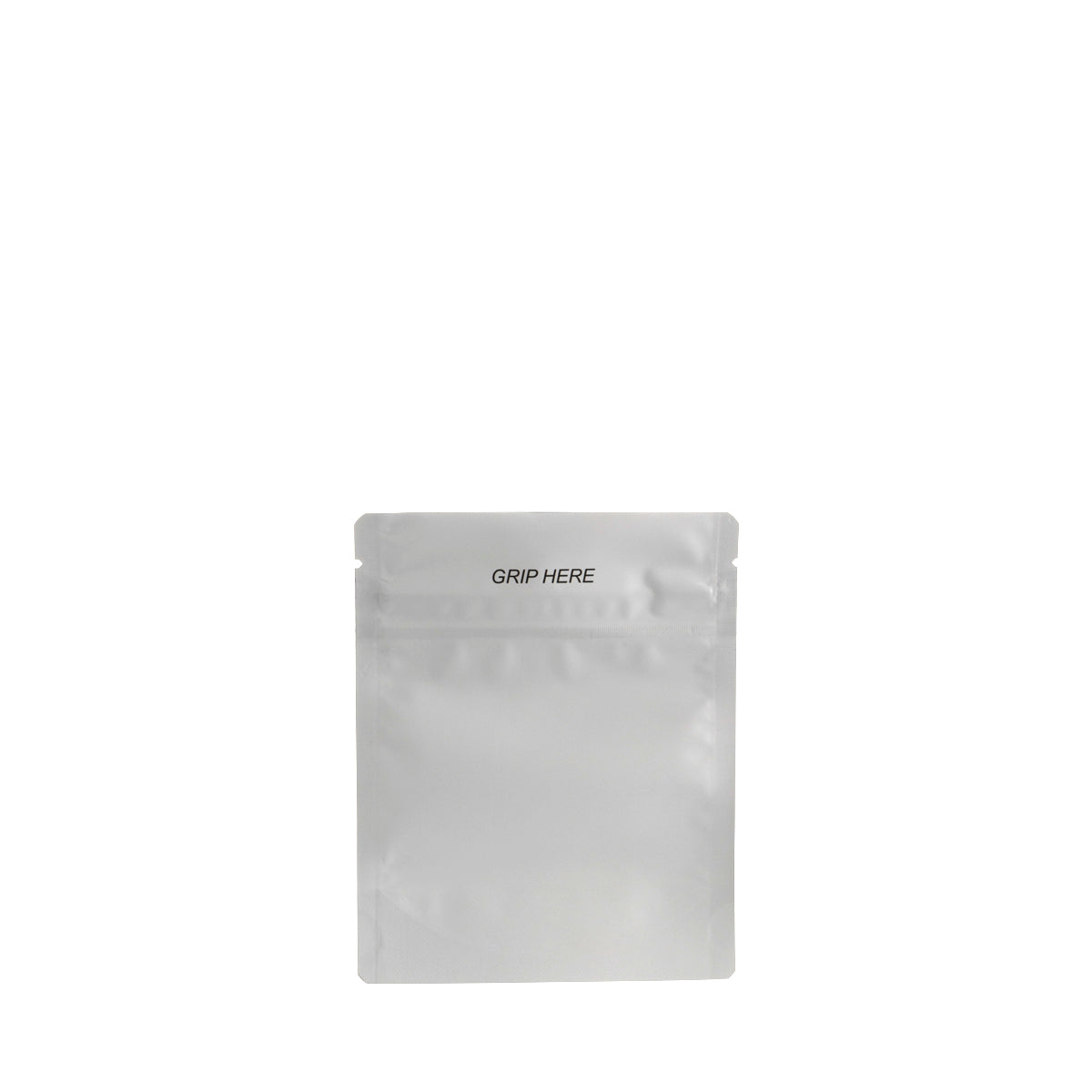 Child Resistant & Tamper Evident | Matte White Mylar Bags | Various Sizes Child Resistant Mylar Bag Biohazard Inc 3.5g - 1/8oz - 1000 Count  