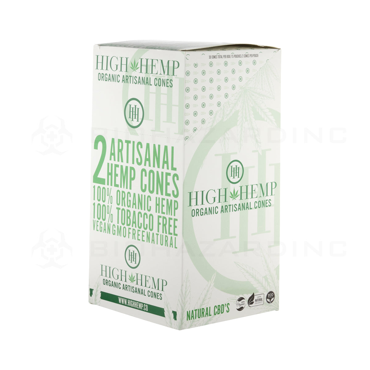 High Hemp | Artisanal Pre-Rolled Cones | 110mm - Original - 15 Count Pre-Rolled Cones High Hemp
