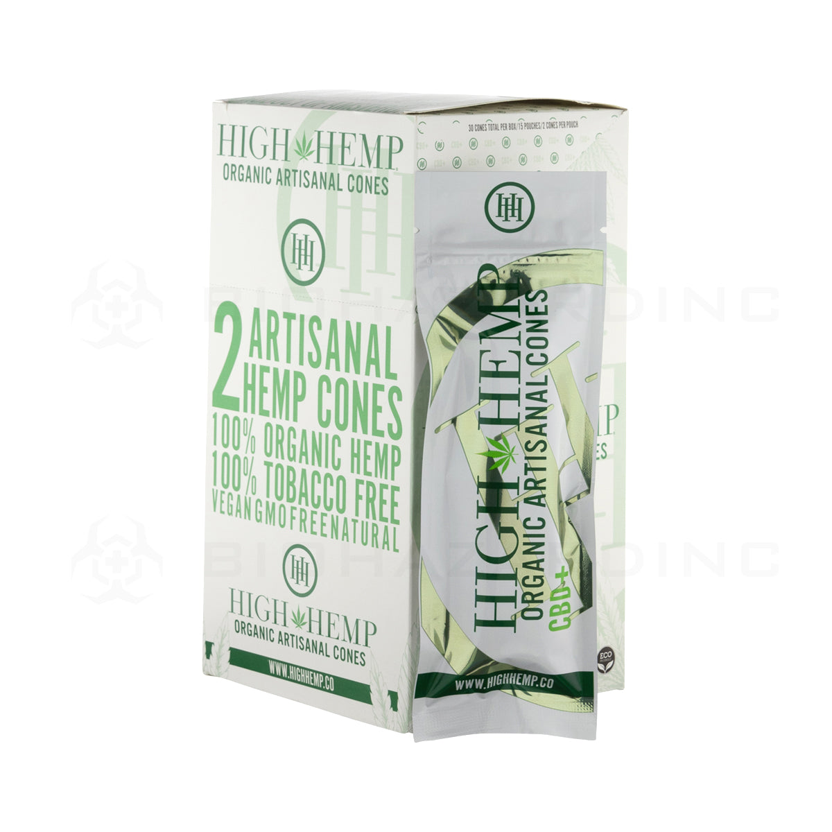 High Hemp | Artisanal Pre-Rolled Cones | 110mm - Original - 15 Count Pre-Rolled Cones High Hemp
