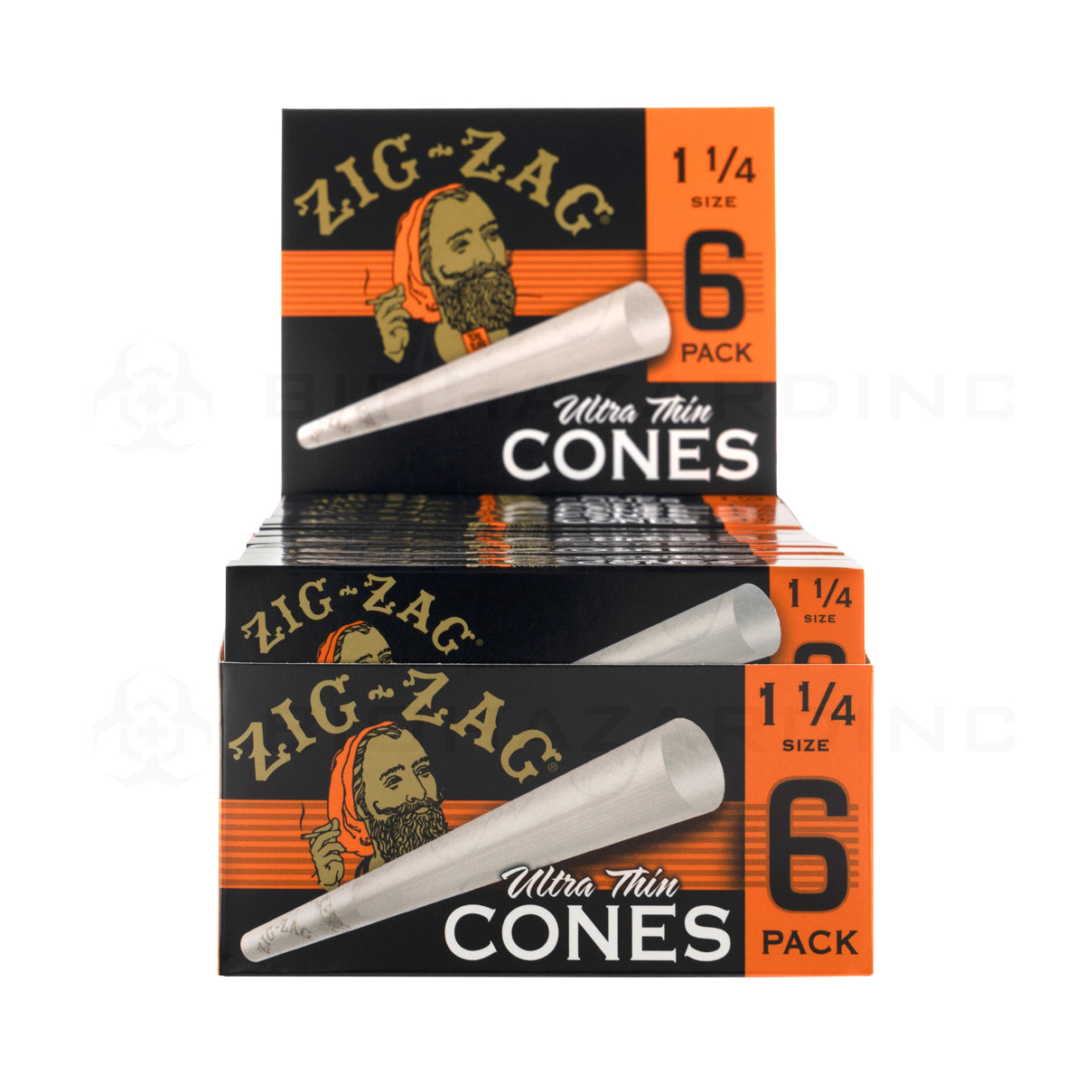 Zig-Zag® | Ultra Thin Pre Roll Cones 1¼ Size | 78mm - Classic White -  24 Count Pre-Rolled Cones Zig Zag   