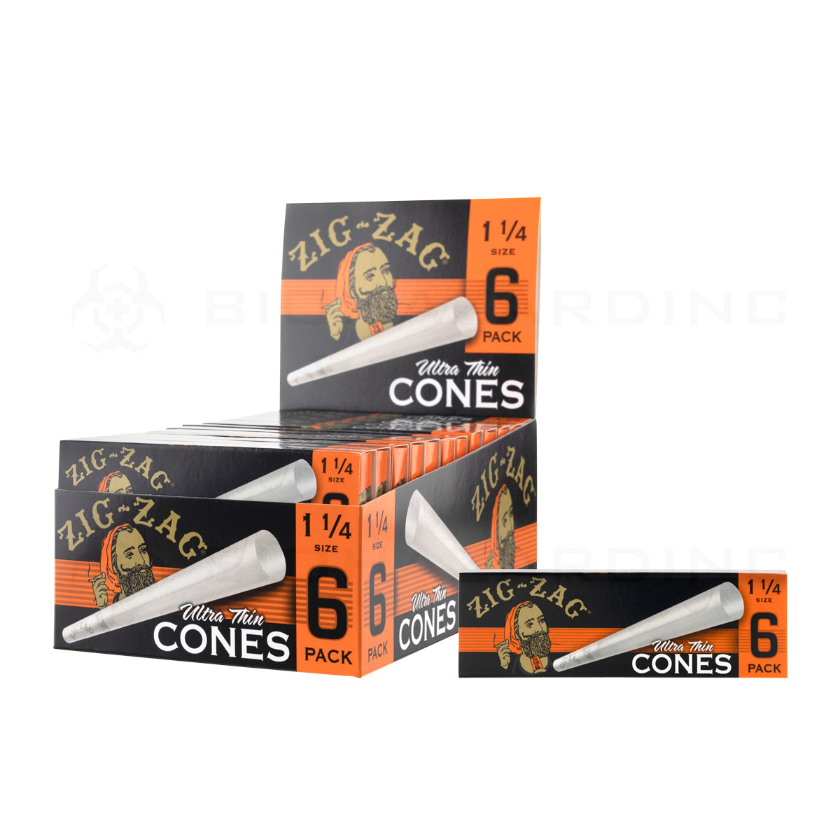 Zig-Zag® | Ultra Thin Pre Roll Cones 1¼ Size | 78mm - Classic White - 24 Count Pre-Rolled Cones Zig Zag
