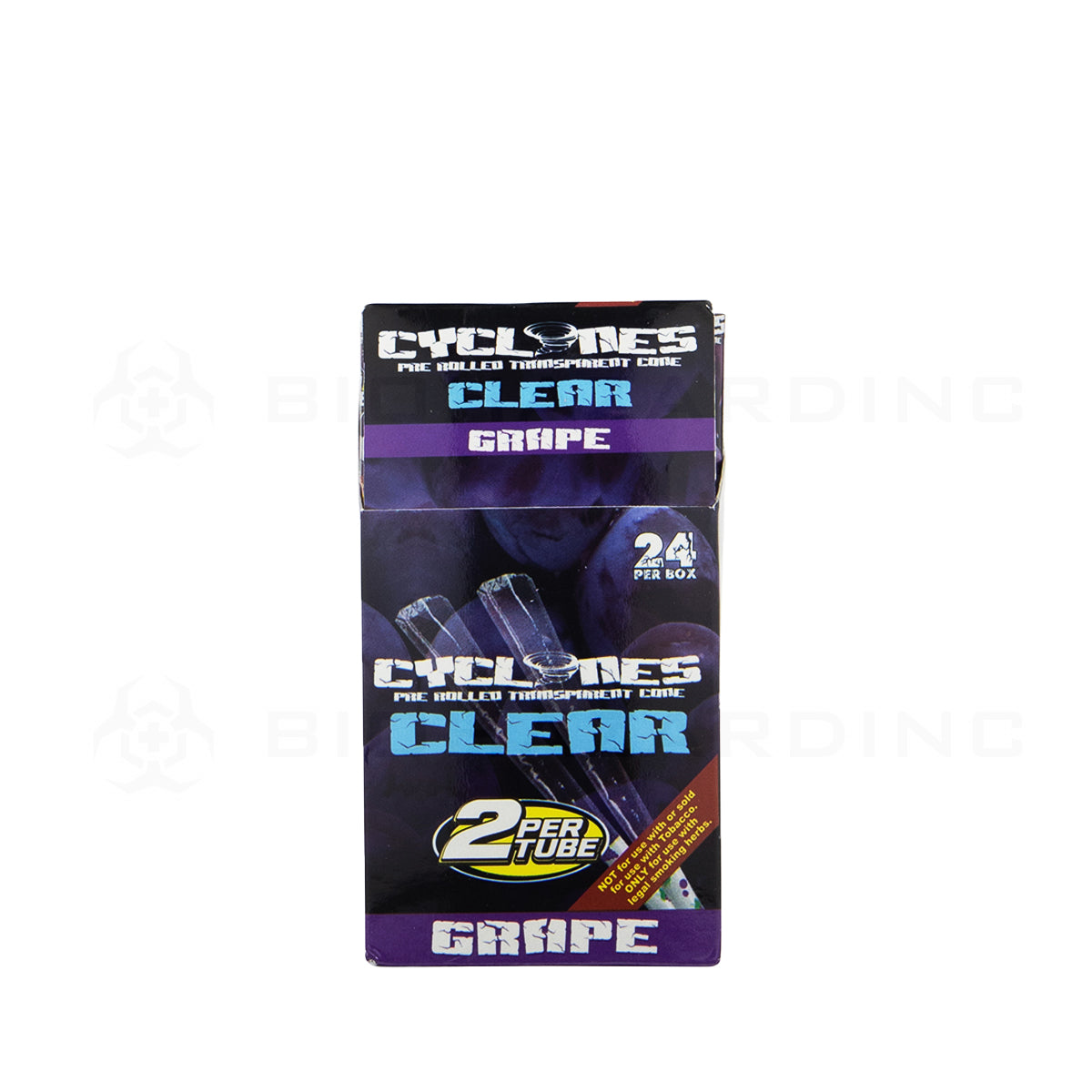 Cyclones | Wholesale Clear Cellulose Pre-Rolled Cones 1¼ Size | 78mm - 24 Count - Various Flavors Pre-Rolled Cones Cyclones   