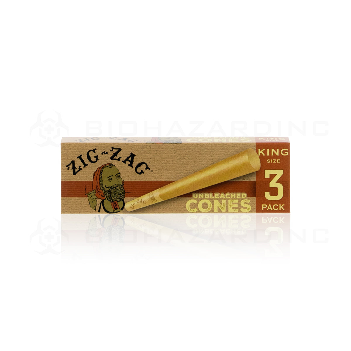 Zig-Zag® | Pre-Rolled Cones King Size | 110mm - Brown Paper - 24 Count Pre-Rolled Cones Zig Zag