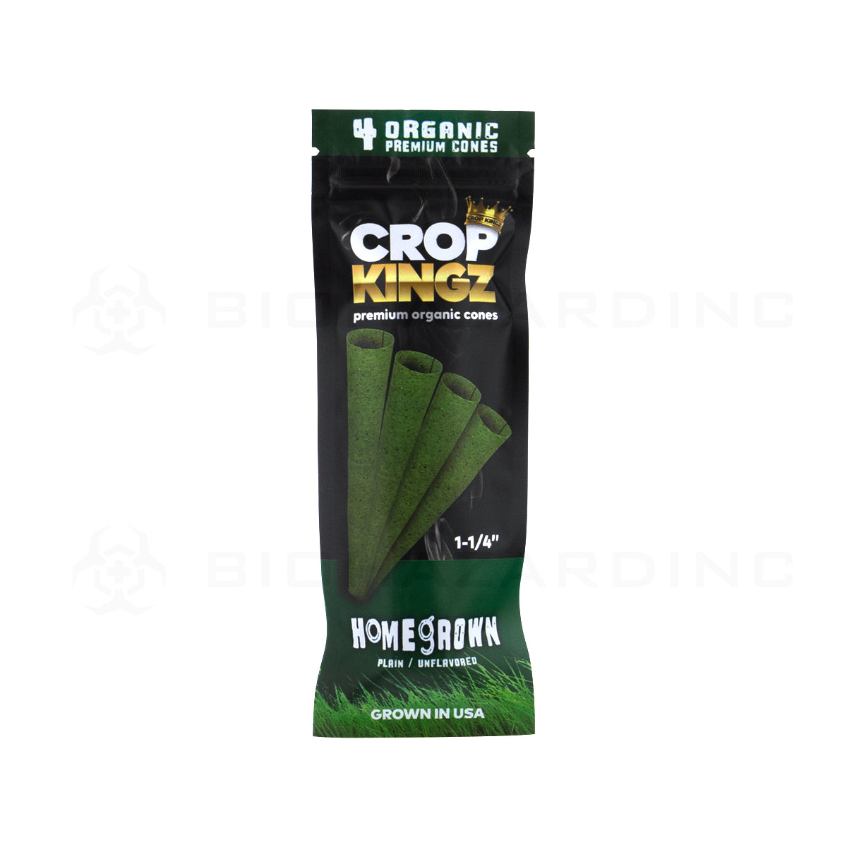 Crop Kingz | Organic Premium Pre-Rolled Cones 1¼ Size | 78mm - 10 Count - Various Flavors Pre-Rolled Cones Crop Kingz
