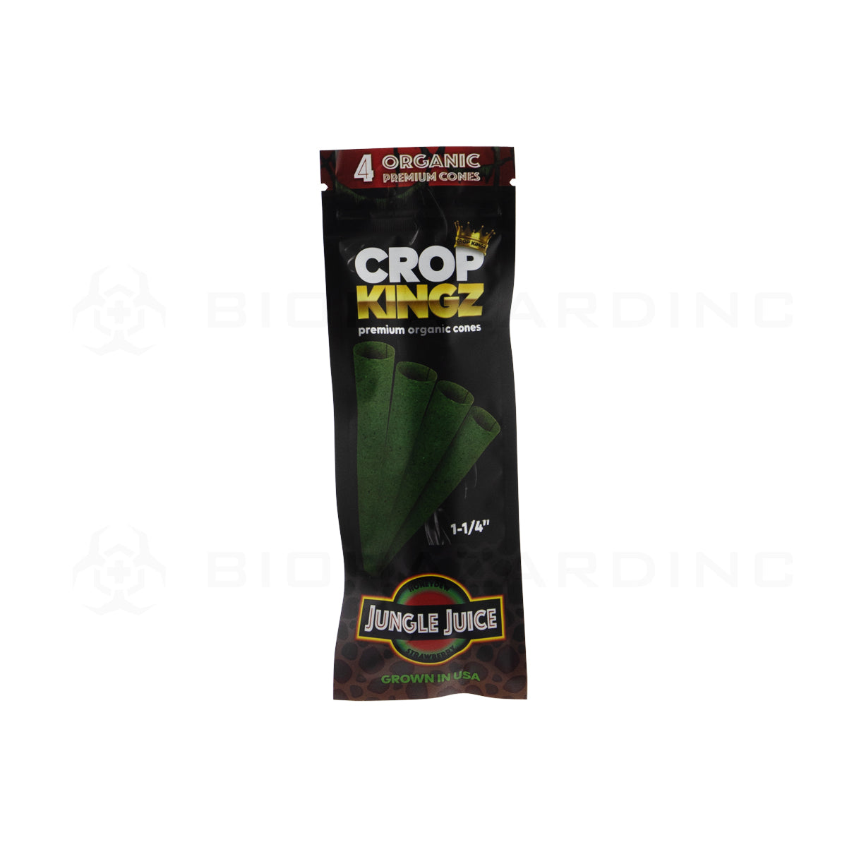 Crop Kingz | Organic Premium Pre-Rolled Cones 1¼ Size | 78mm - 10 Count - Various Flavors Pre-Rolled Cones Crop Kingz