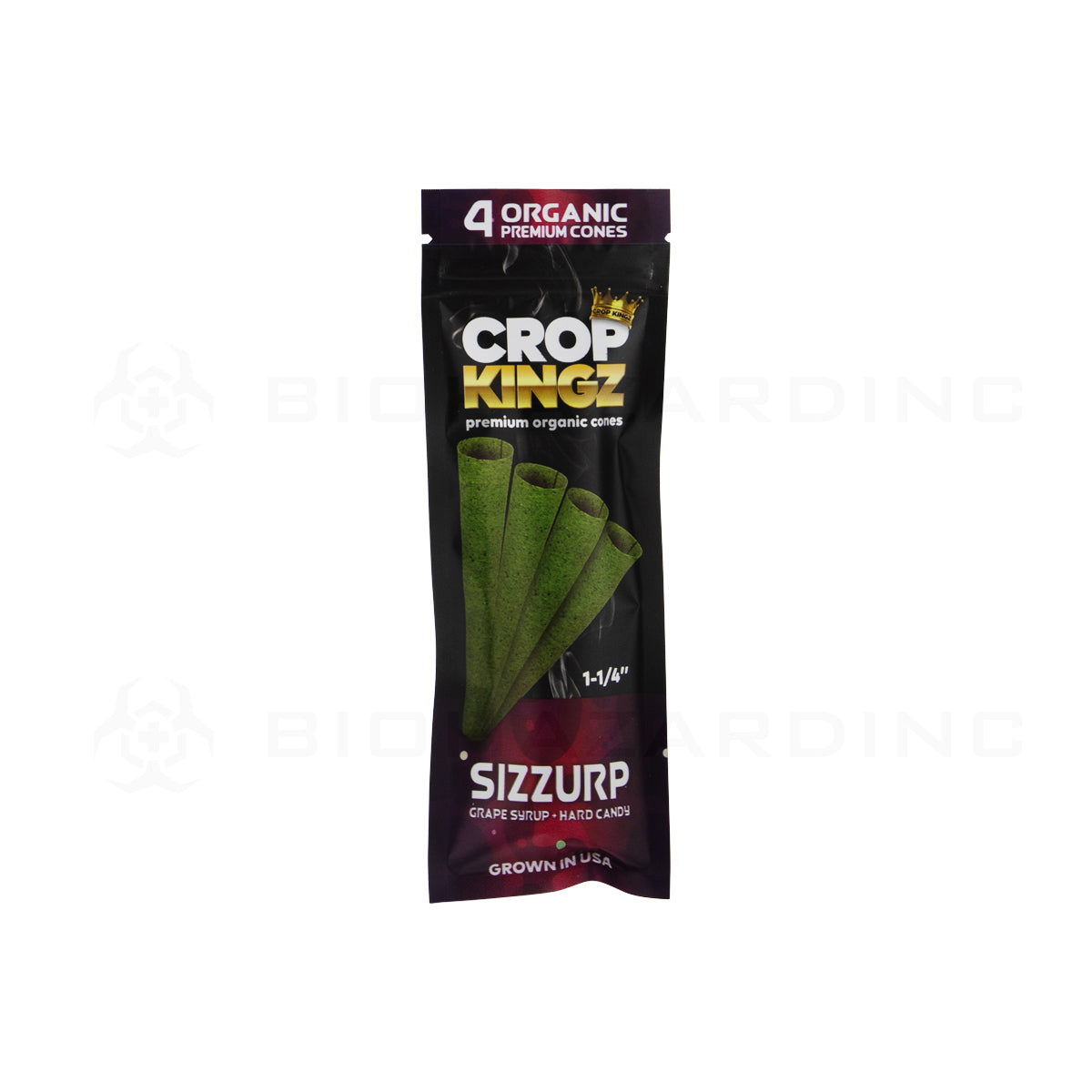 Crop Kingz | Organic Premium Pre-Rolled Cones 1¼ Size | 78mm - 10 Count - Various Flavors Pre-Rolled Cones Crop Kingz