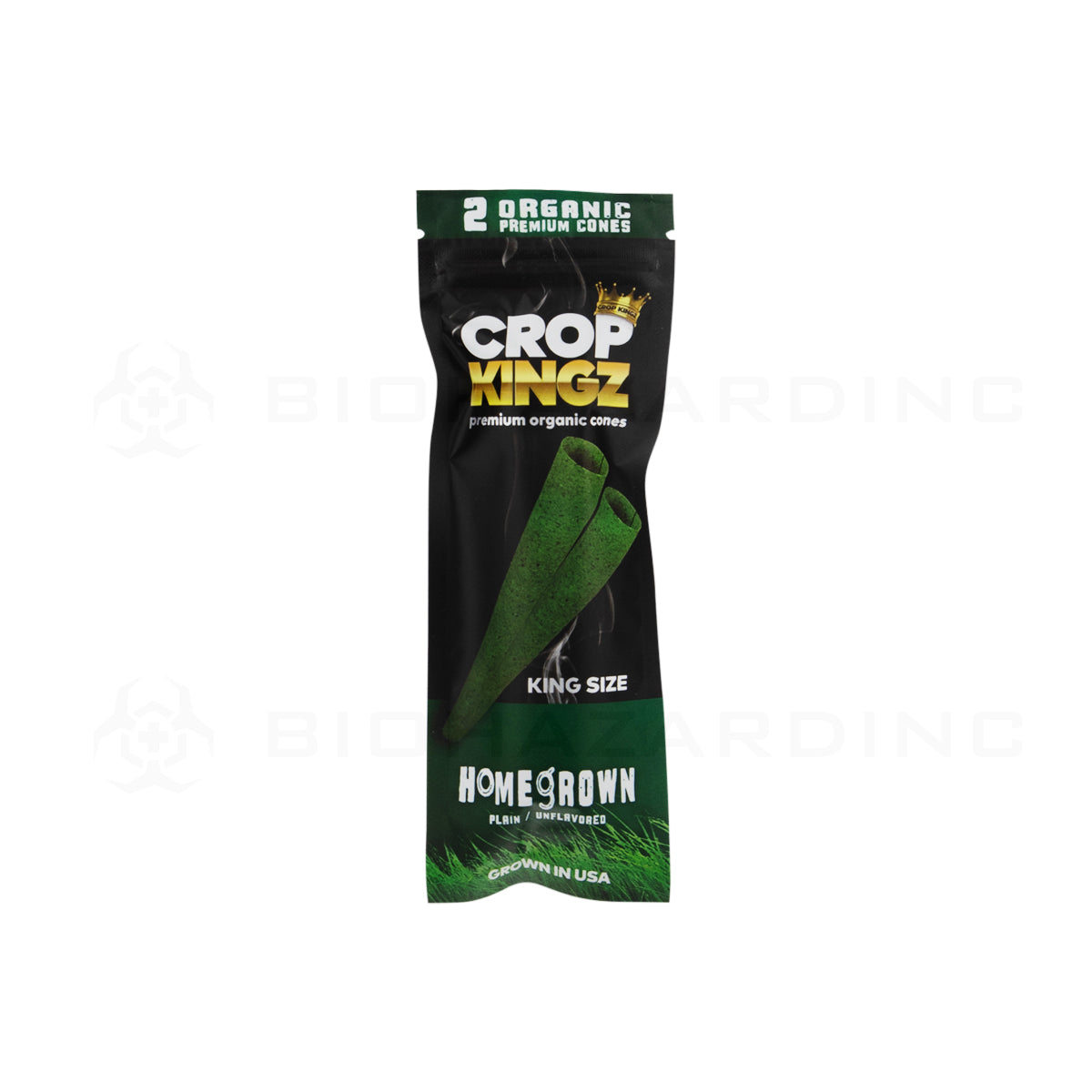 Crop Kingz | Organic Premium Pre-Rolled Cones King Size | 110mm - 10 Count - Various Flavors Pre-Rolled Cones Crop Kingz