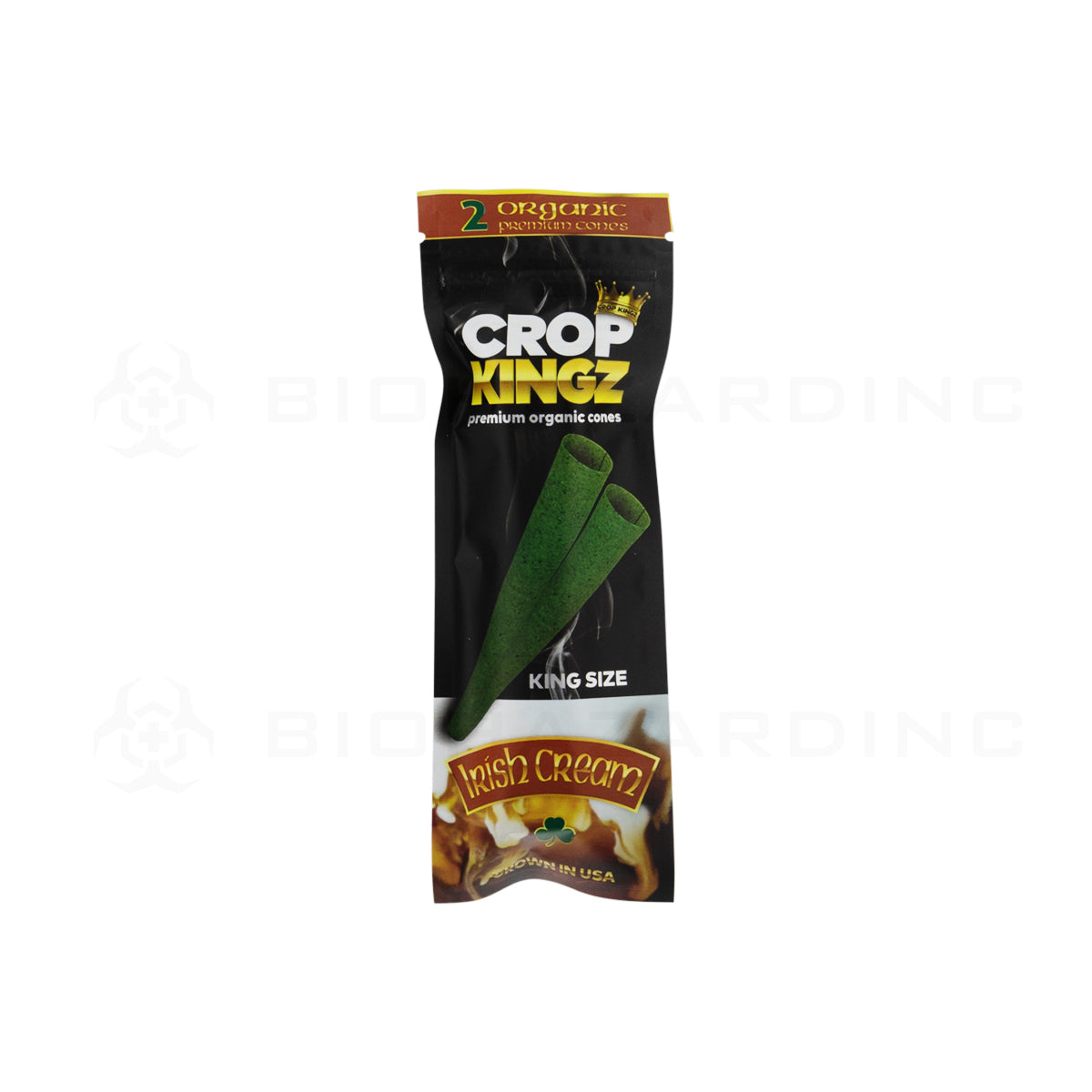 Crop Kingz | Organic Premium Pre-Rolled Cones King Size | 110mm - 10 Count - Various Flavors Pre-Rolled Cones Crop Kingz