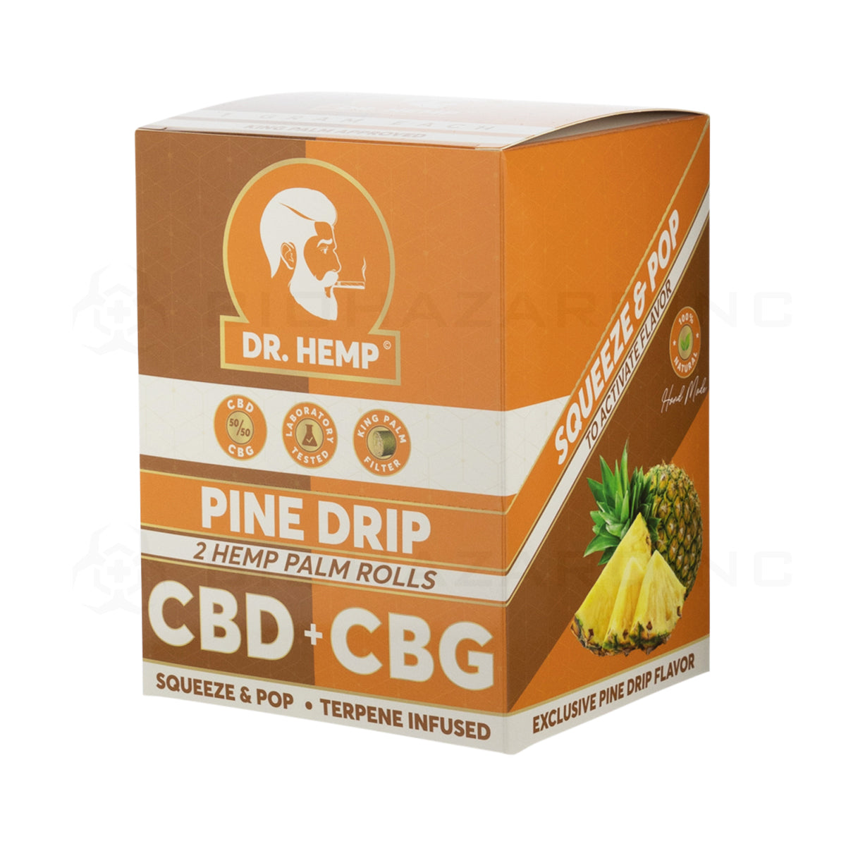 DR. Hemp©️ x King Palm™ | CBD + CBG Pre-Rolls Various Flavors | Organic Hemp Palm - 20 Count Hemp Wraps Biohazard Inc Pine Drip  