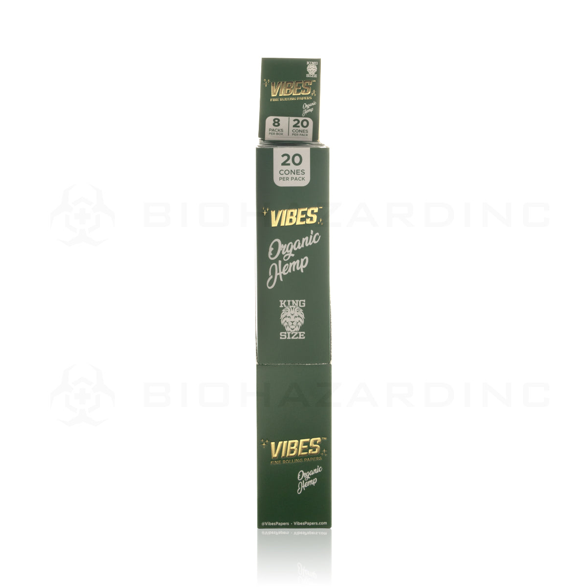 Vibes® | Wholesale Pre-Rolled Cones King Size | 110mm - Organic Hemp - Various Counts Pre-Rolled Cones Vibes