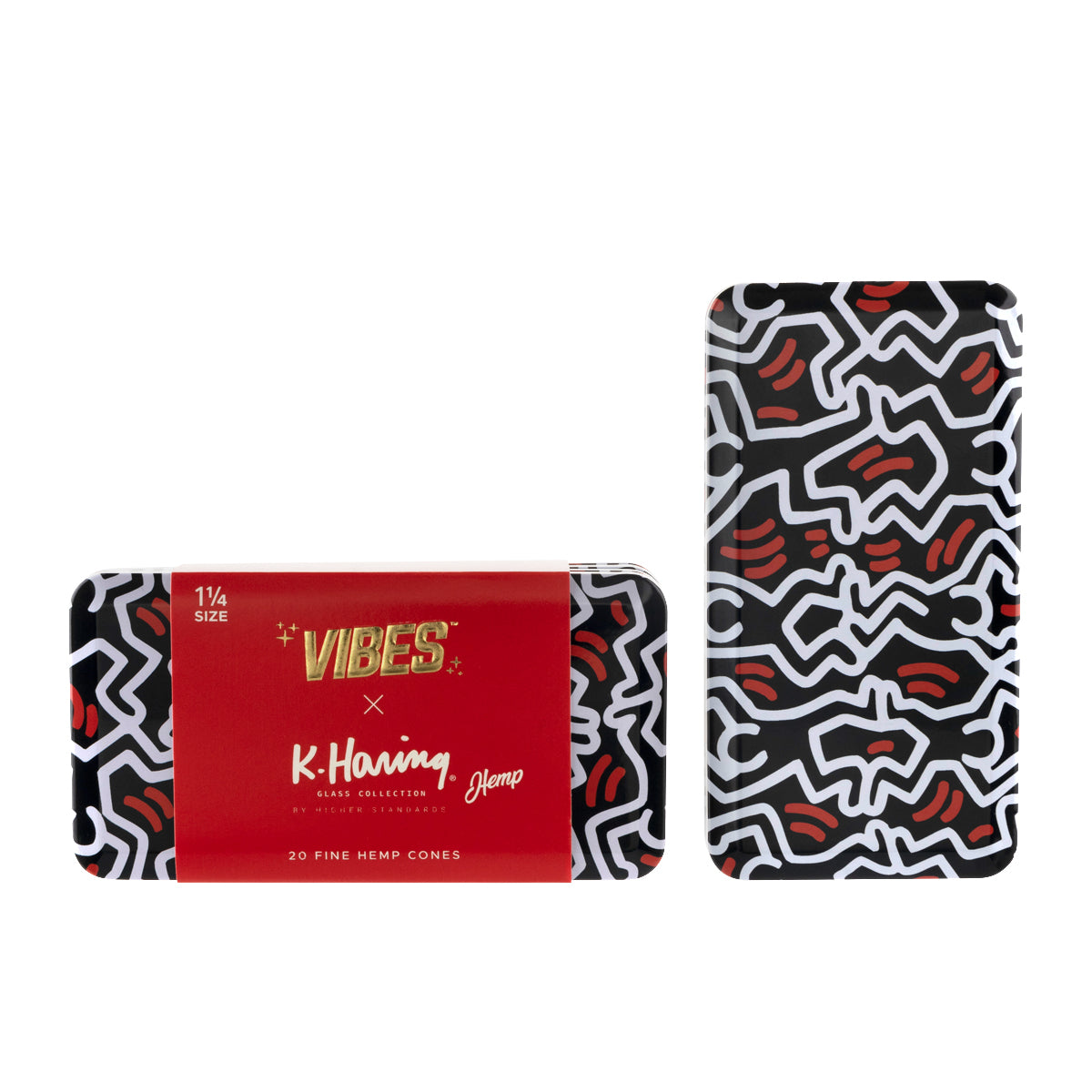 VIBES® x K.Haring Collaboration | Pre-Rolled Cones | 78mm - Various Styles - 20 Count Pre-Rolled Cones Vibes