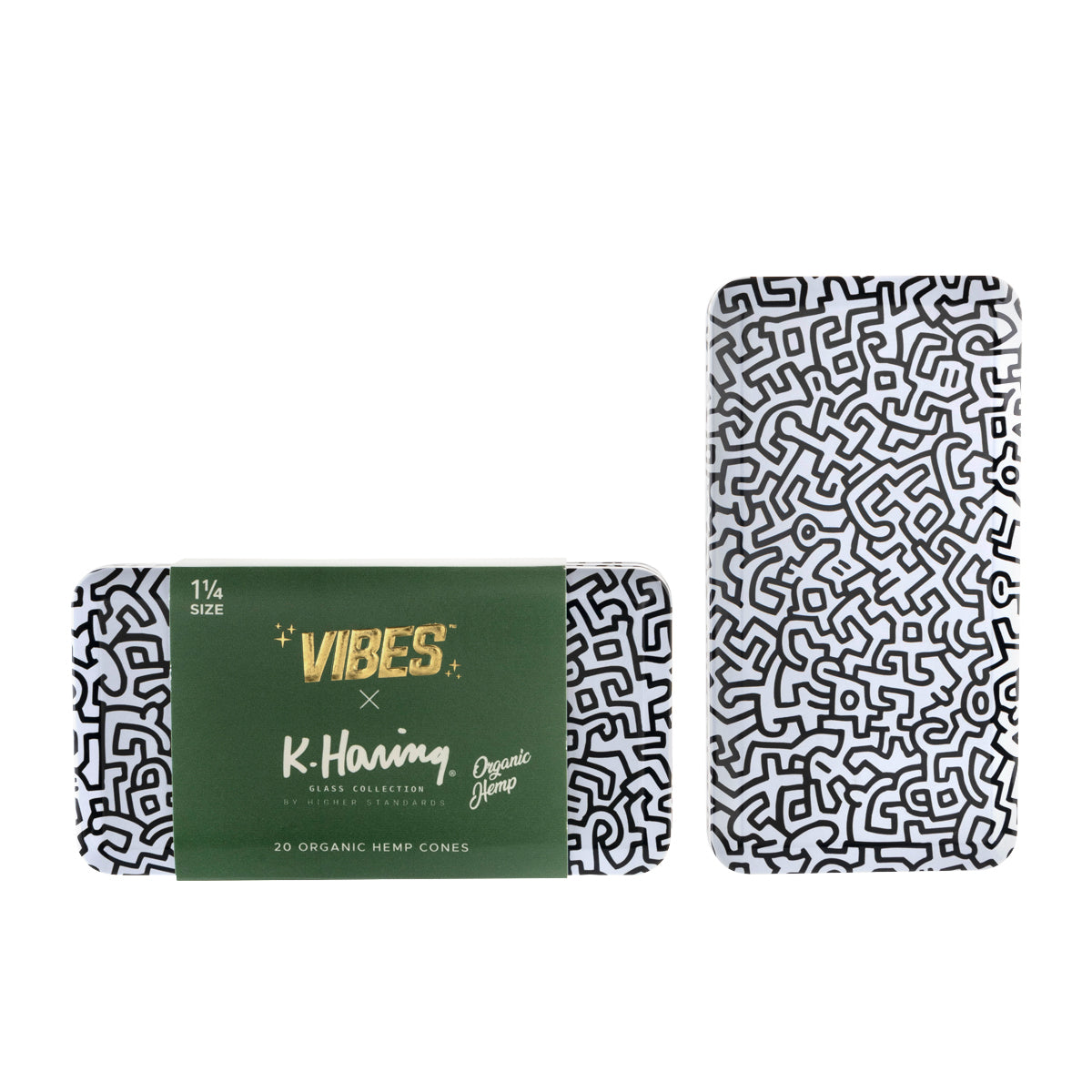 VIBES® x K.Haring Collaboration | Pre-Rolled Cones | 78mm - Various Styles - 20 Count Pre-Rolled Cones Vibes
