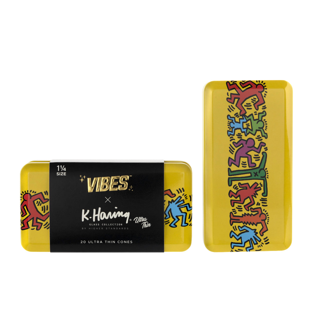 VIBES® x K.Haring Collaboration | Pre-Rolled Cones | 78mm - Various Styles - 20 Count Pre-Rolled Cones Vibes