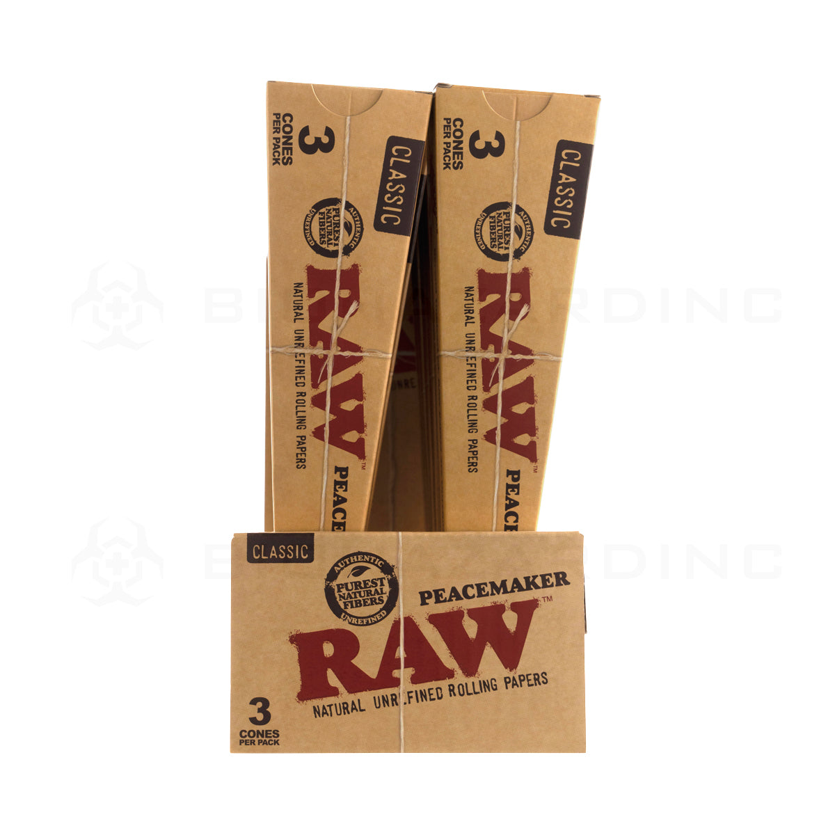 RAW® | Pre-Rolled Cones Peacemaker | 140mm - Unbleached Brown - 16 Count Pre-Rolled Cones Raw   