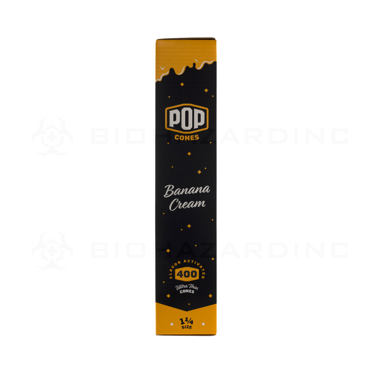 Pop Cones | Pre-Rolled Cones 1¼ Size | 84mm - Banana Cream - 400 Count Pre-Rolled Cones Biohazard Inc   