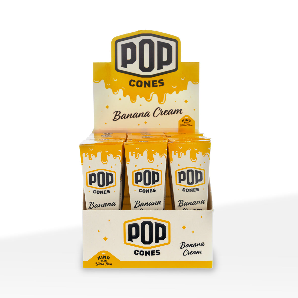 Pop Cones | Ultra Thin Pre-Rolled Cones King Size | 109mm - 3 Pack 24 Count - Various Flavors Pre-Rolled Cones Biohazard Inc