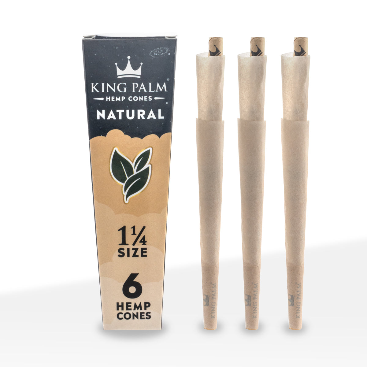 King Palm™ | Hemp Cones 1.25" | 6 Pack - 30 Count - Various Flavors Pre-Rolled Cones King Palm