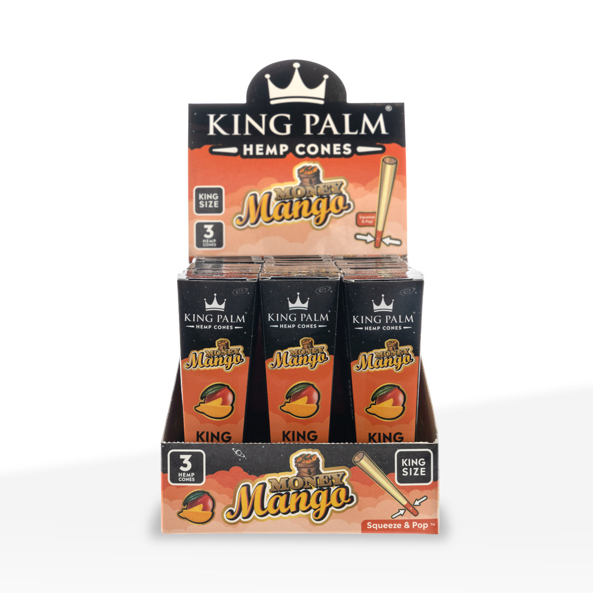 King Palm™ | Hemp Cones King Size | 3 Pack - 30 Count - Various Flavors  Biohazard Inc