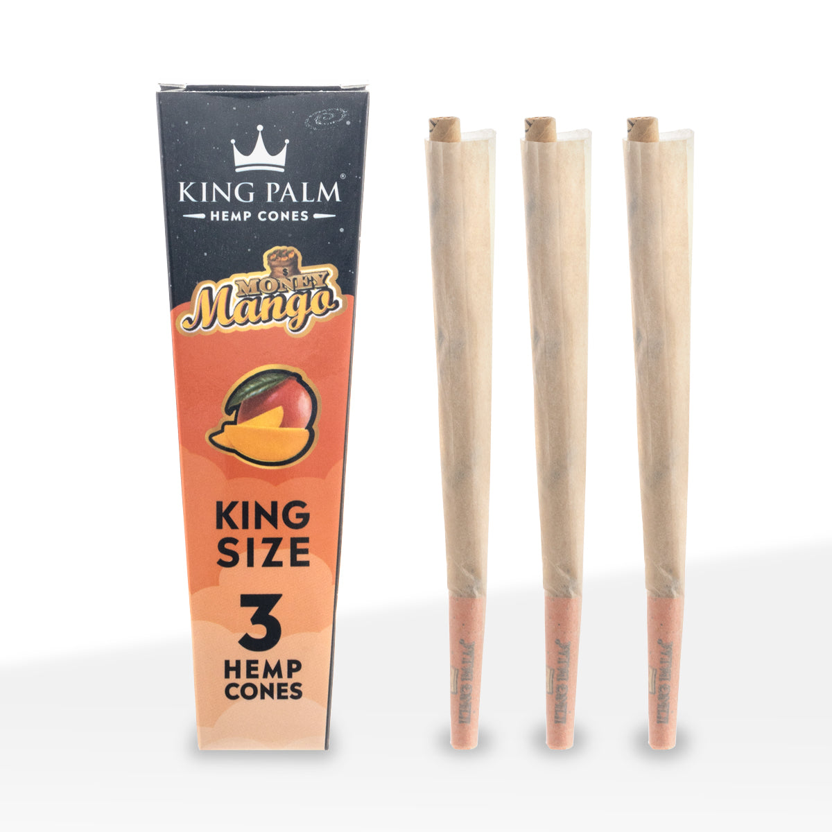 King Palm™ | Hemp Cones King Size | 3 Pack - 30 Count - Various Flavors Biohazard Inc