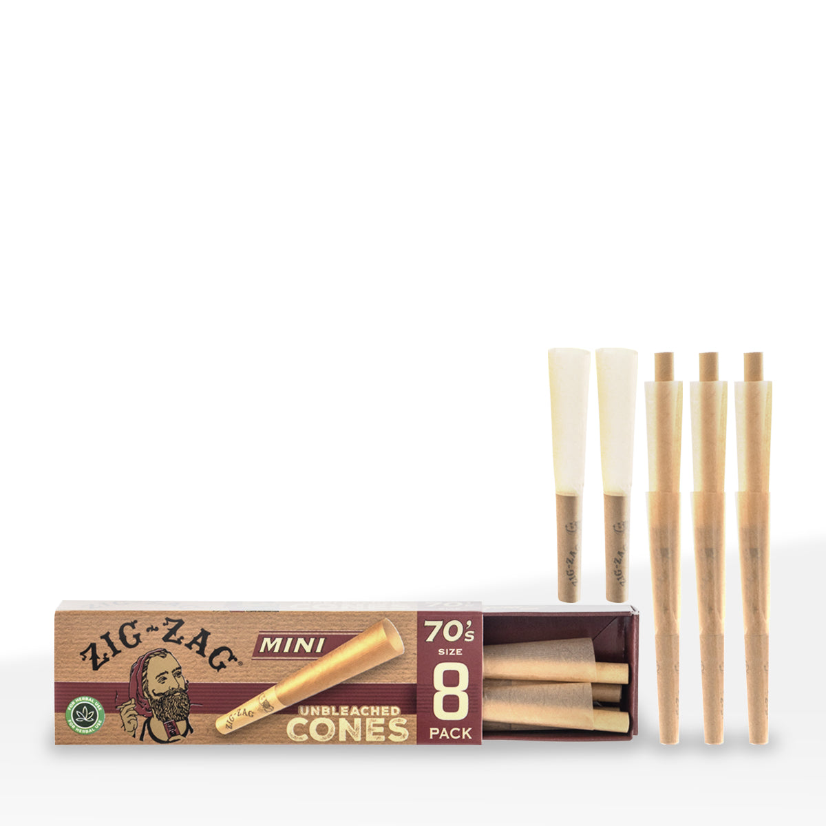 Zig Zag | Pre-Rolled Cones Mini's | 70mm - 18 Count - Various Styles Pre-Rolled Cones Zig Zag