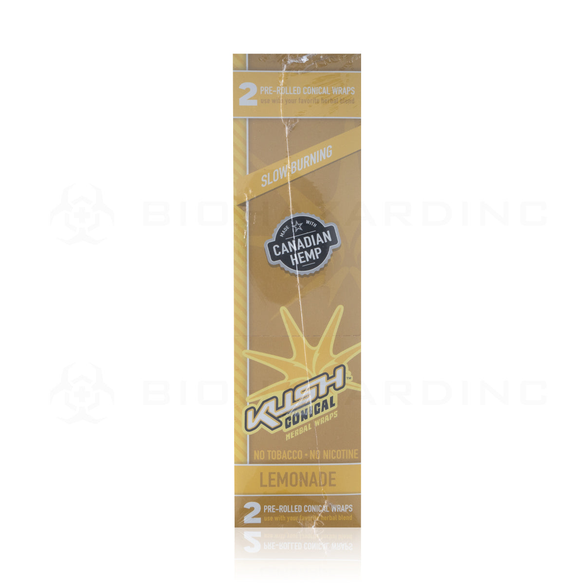 KUSH® | Conical Herbal Wraps | Various Flavors - 15 Count Hemp Wraps Kush Lemonade