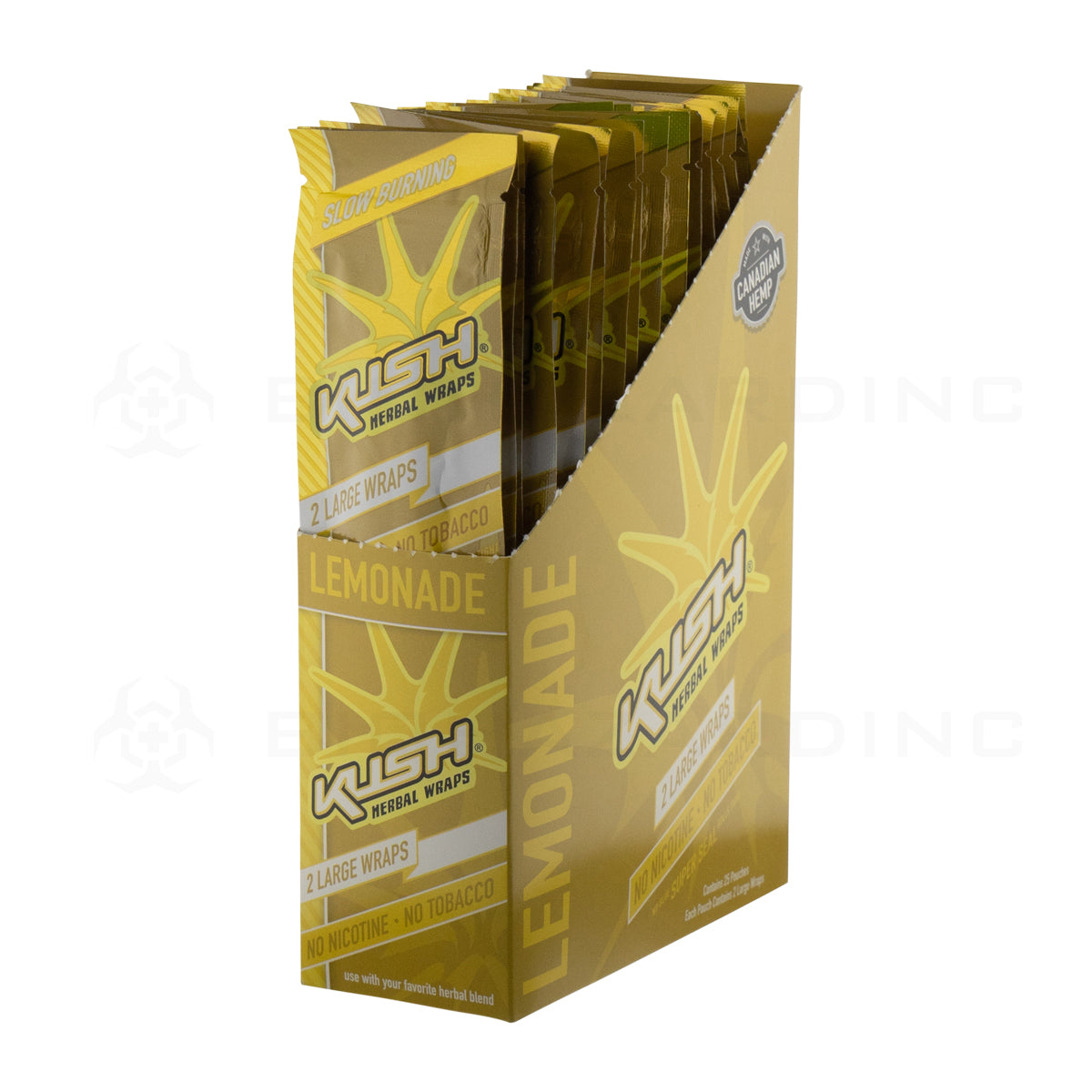 KUSH® | Herbal Wraps | Various Flavors - 25 Count Hemp Wraps Kush Lemonade