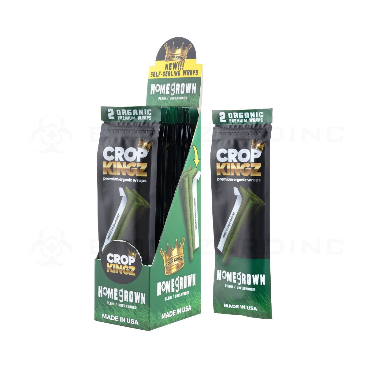 Crop Kingz | Organic Hemp Wraps | Various Flavors - 15 Count Hemp Wraps Crop Kingz Homegrown