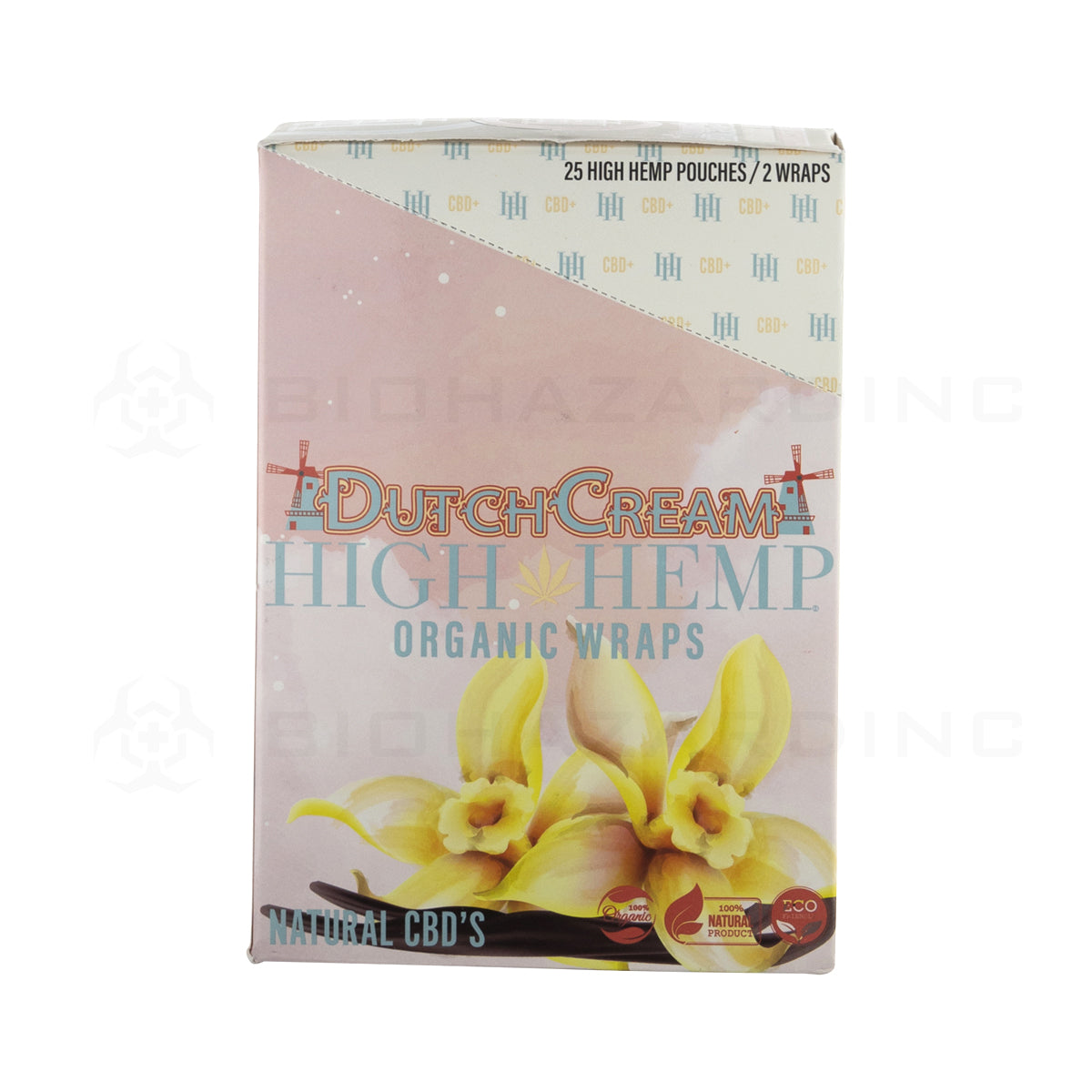 High Hemp | Organic Hemp Blunt Wraps | 100mm - Dutch Cream - 25 Count Hemp Wraps High Hemp