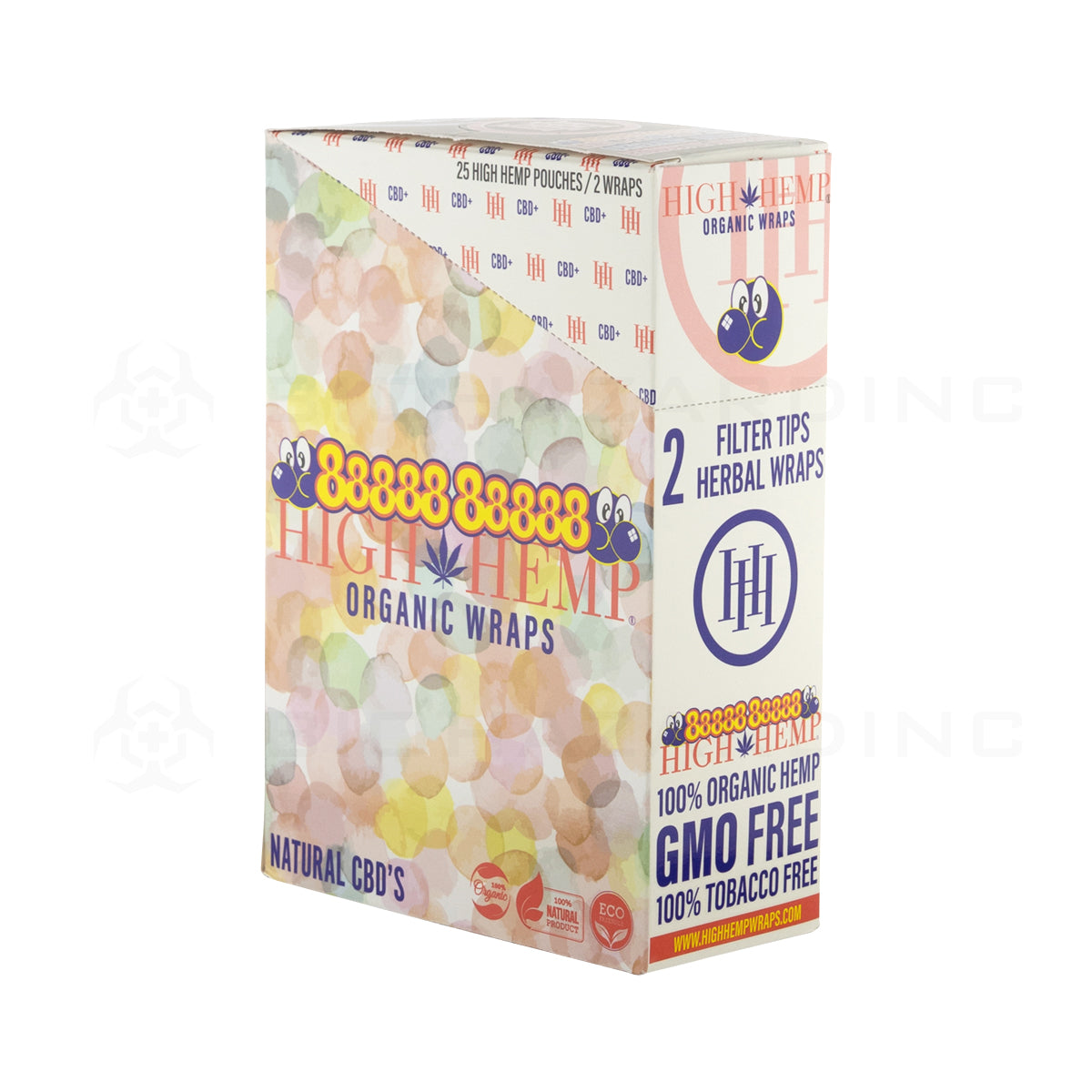 High Hemp | Organic Hemp Blunt Wraps | 100mm - Hubba Bubba - 25 Count Hemp Wraps High Hemp