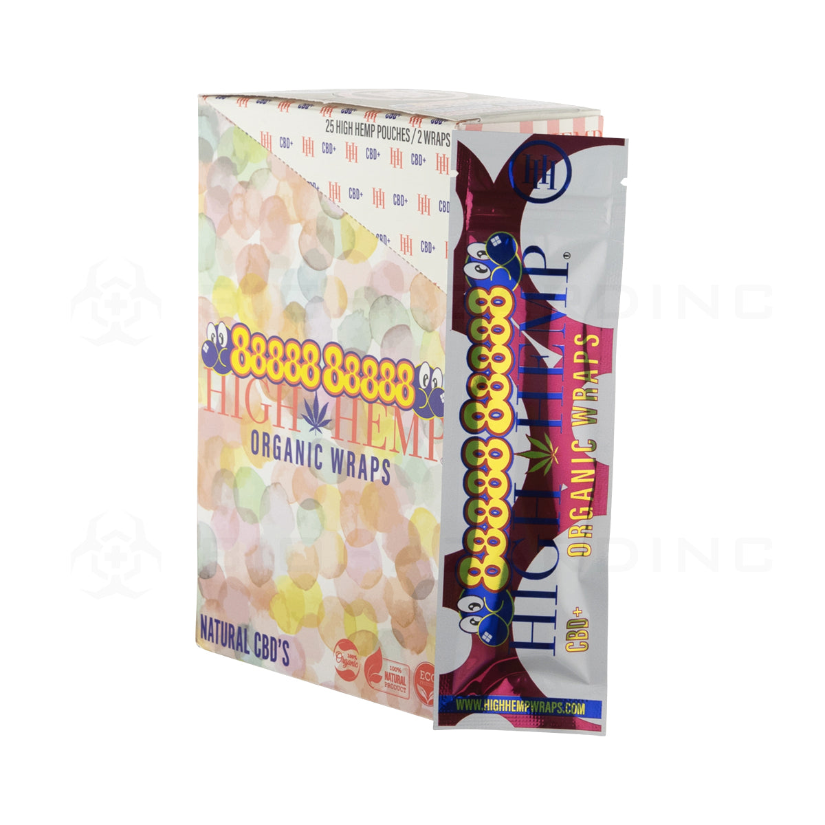 High Hemp | Organic Hemp Blunt Wraps | 100mm - Hubba Bubba - 25 Count Hemp Wraps High Hemp