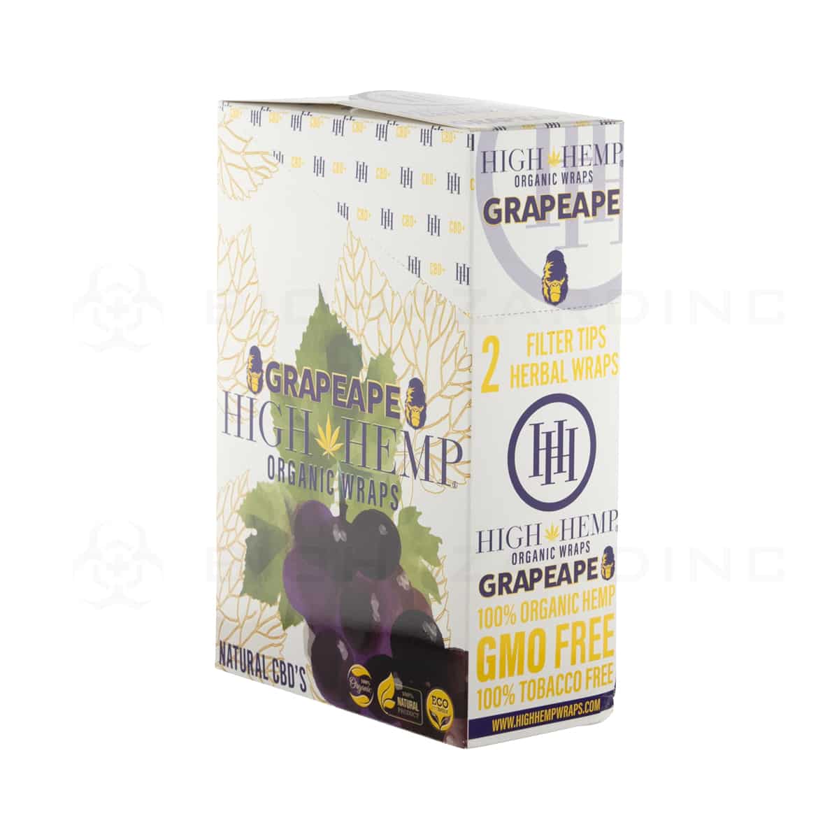 High Hemp | Organic Hemp Blunt Wraps | 100mm - Grape Ape - 25 Count Hemp Wraps High Hemp