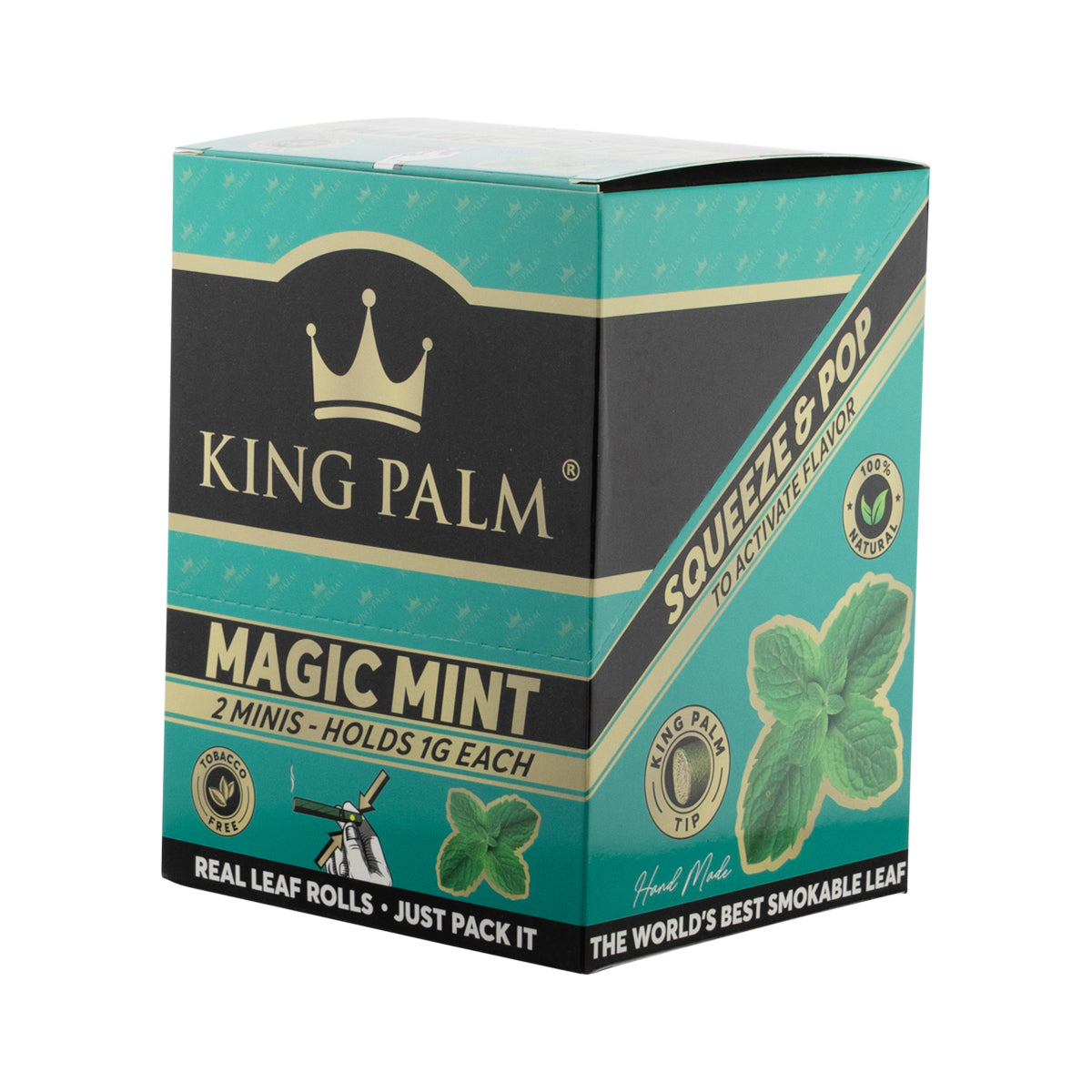 King Palm™ | Mini Rolls | 2 Pack - Various Flavors - 20 Count Palm Pre Rolled Wraps Biohazard Inc